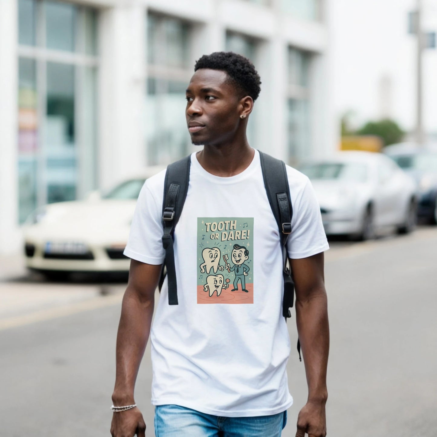 Tooth or Dare T-Shirt – Retro Dental Theme Tee - F4 Custom Prints