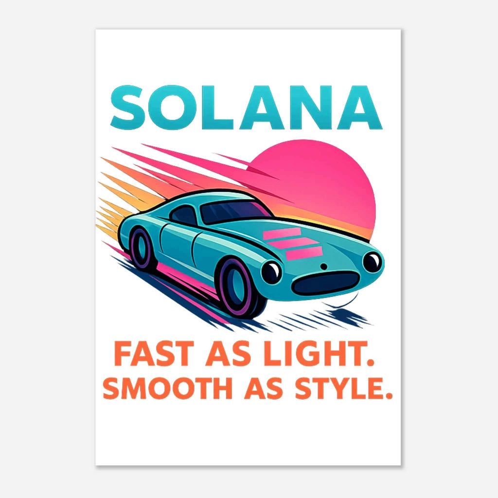 Solana Crypto Graphic Fine Art Poster