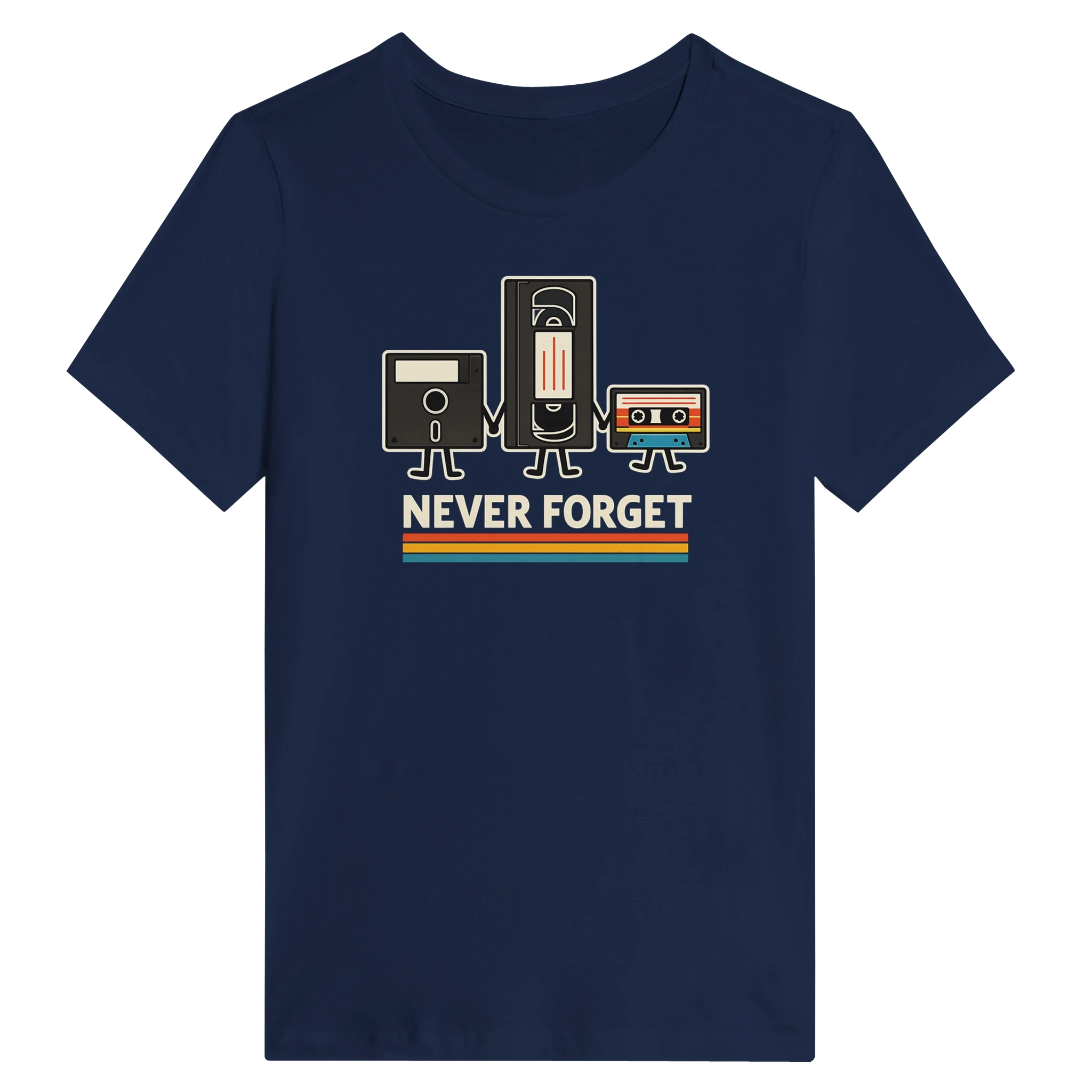 Women’s Retro Tech Squad Never Forget T-Shirt