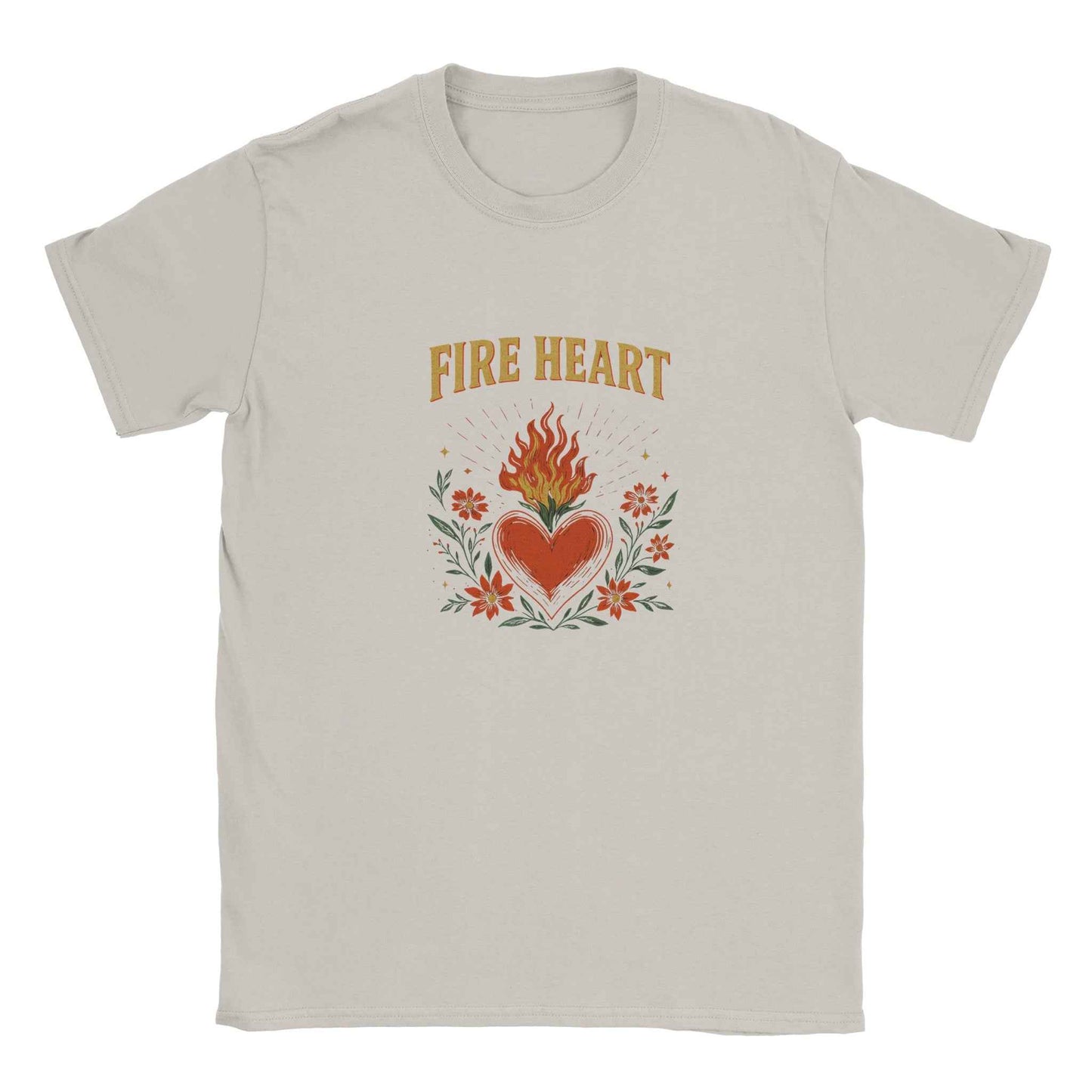 Fire Heart T-Shirt TOG – Fantasy Flame Graphic Tee - F4 Custom Prints