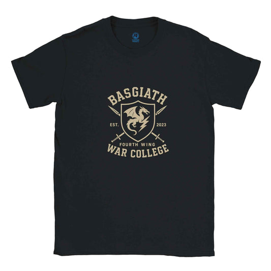 "Basgiath War College" Bookish T-Shirt – Fourth Wing Dragon Rider Design