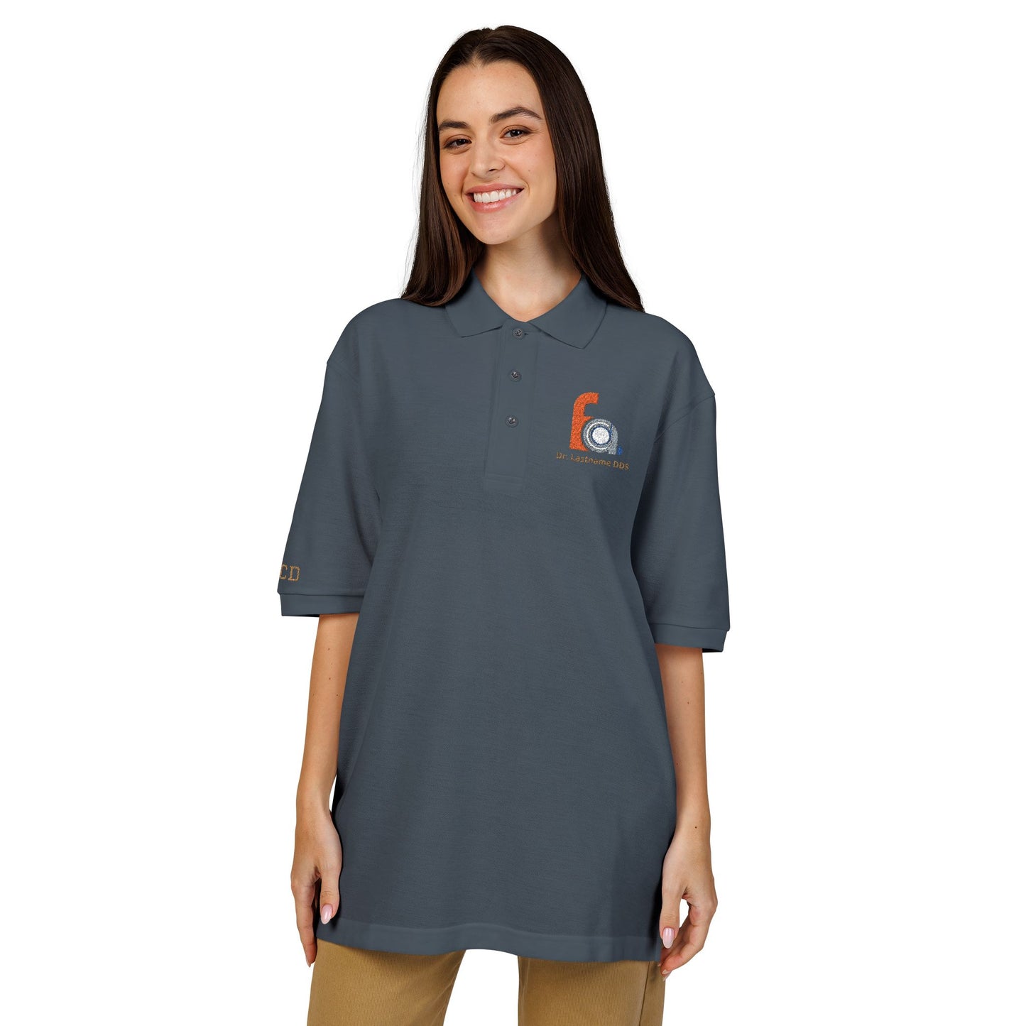 FACD Personalized Embroidered Polo | Custom Name Logo Shirt