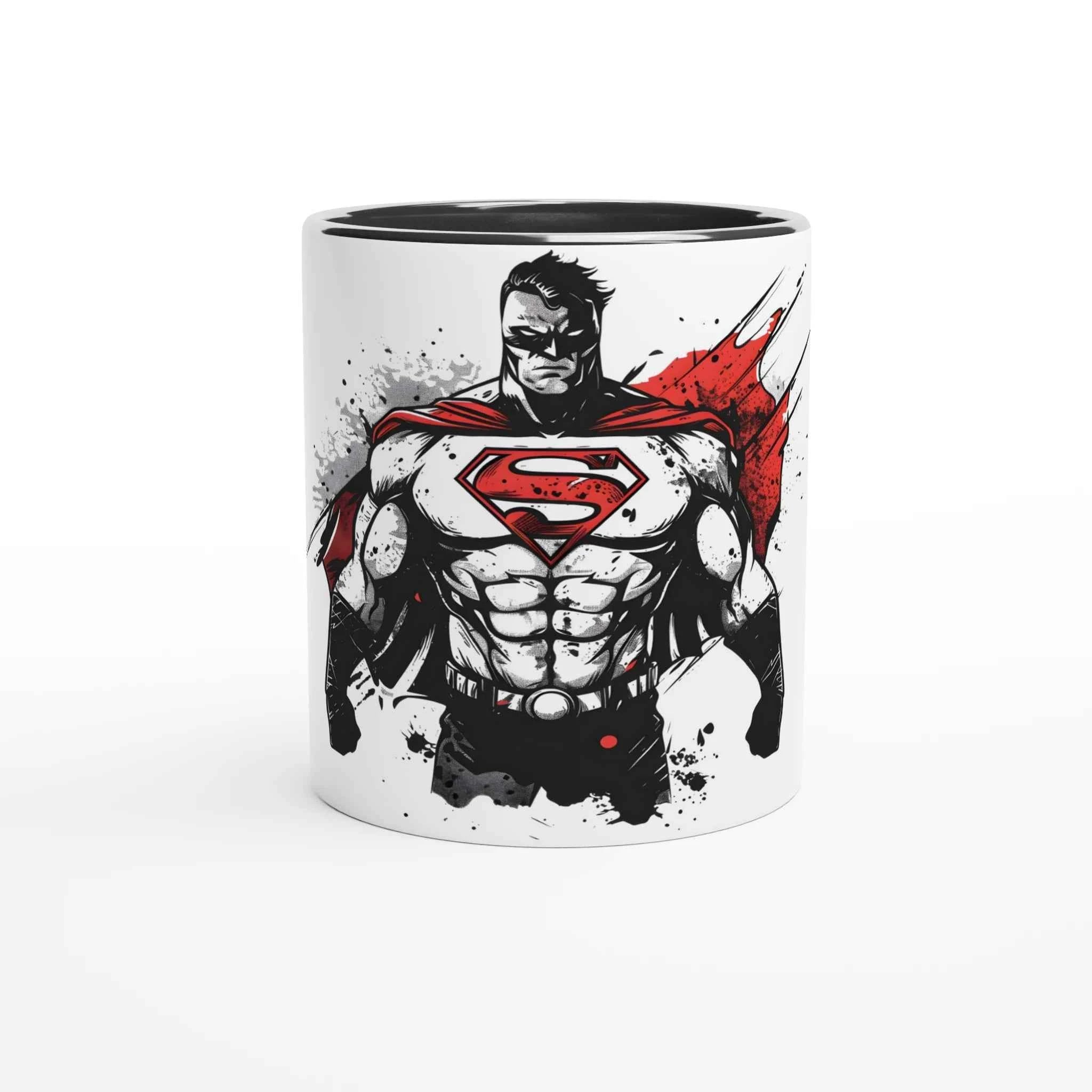 Shadow Superman 11oz Coffee Mug with Color Inside