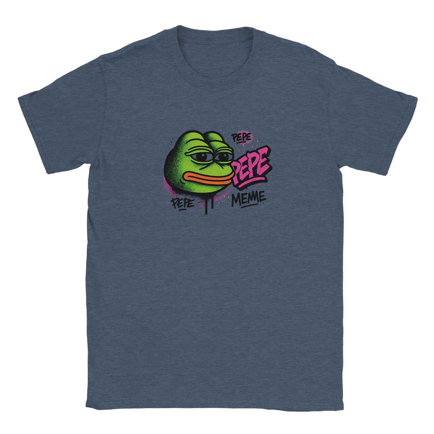 PEPE T-Shirt – Retro Arcade Frog Vibe in Neon Pink & Green