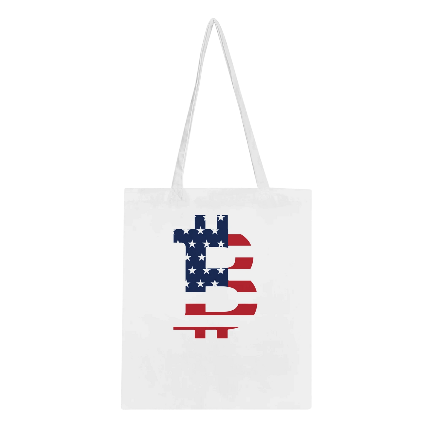 American Flag Bitcoin Tote Bag