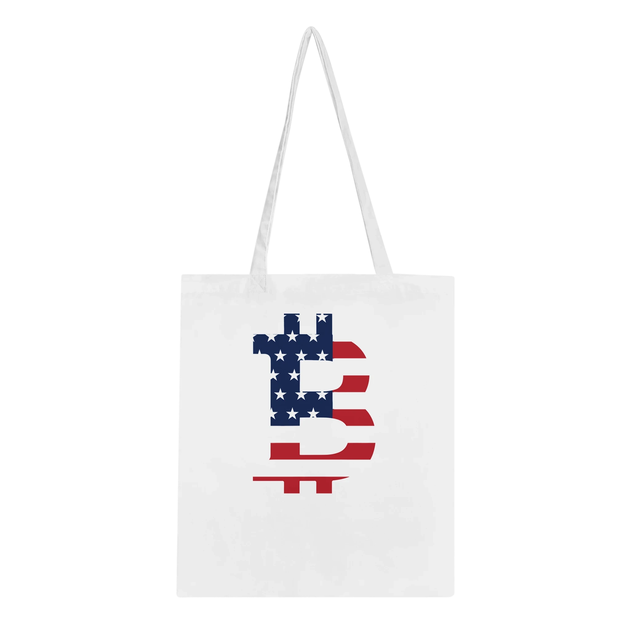 American Flag Bitcoin Tote Bag