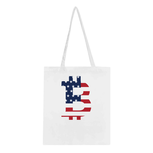 American Flag Bitcoin Tote Bag