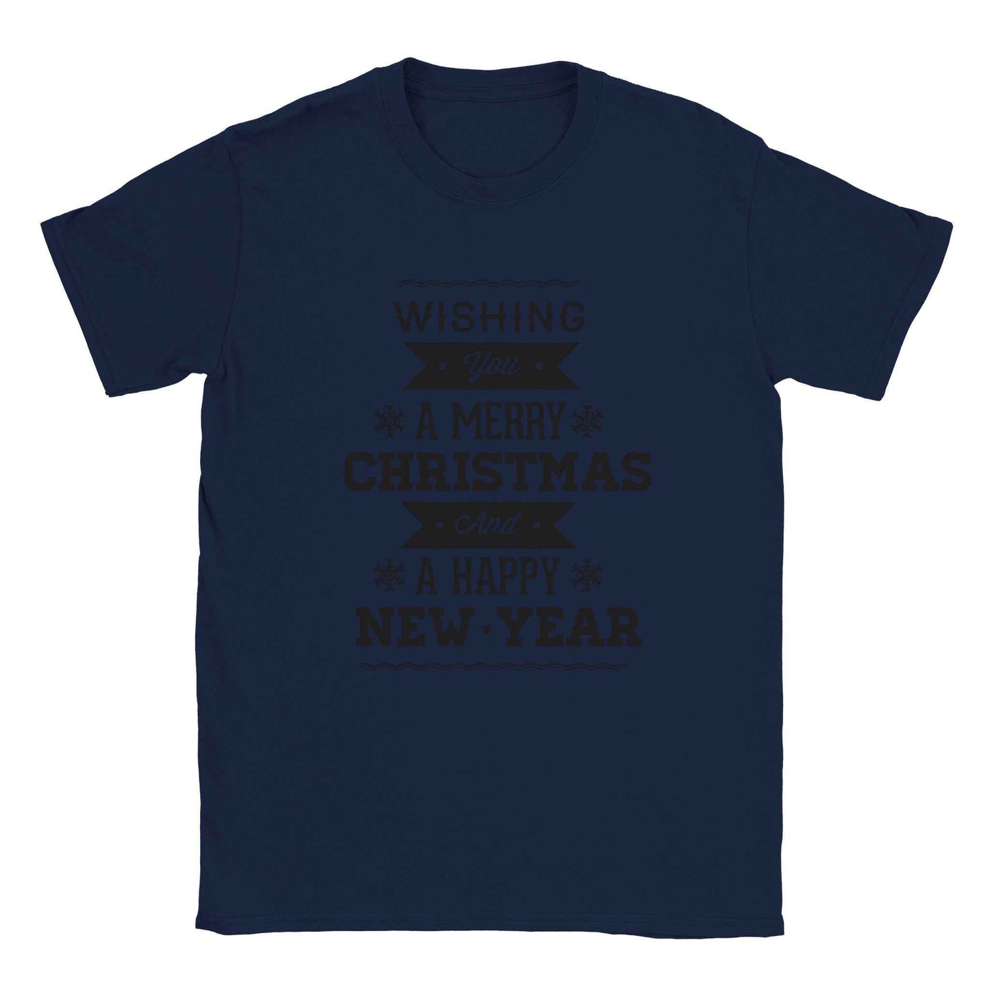 Wishing You A Merry Christmas & Happy New Year T-Shirt – Festive Holiday Graphic Tee for the Season