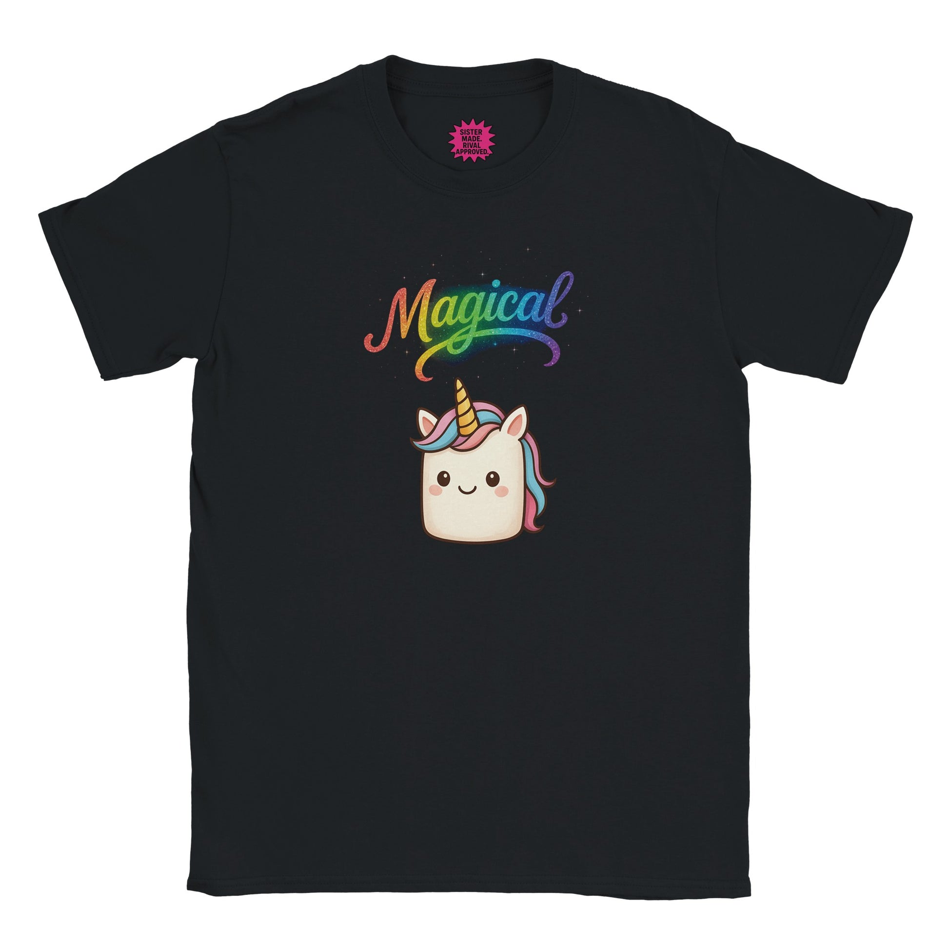 Magical Unicorn Rainbow Design T-Shirt – Sibling Rivalryz Sister Made Graphic Tee - F4 Custom Prints