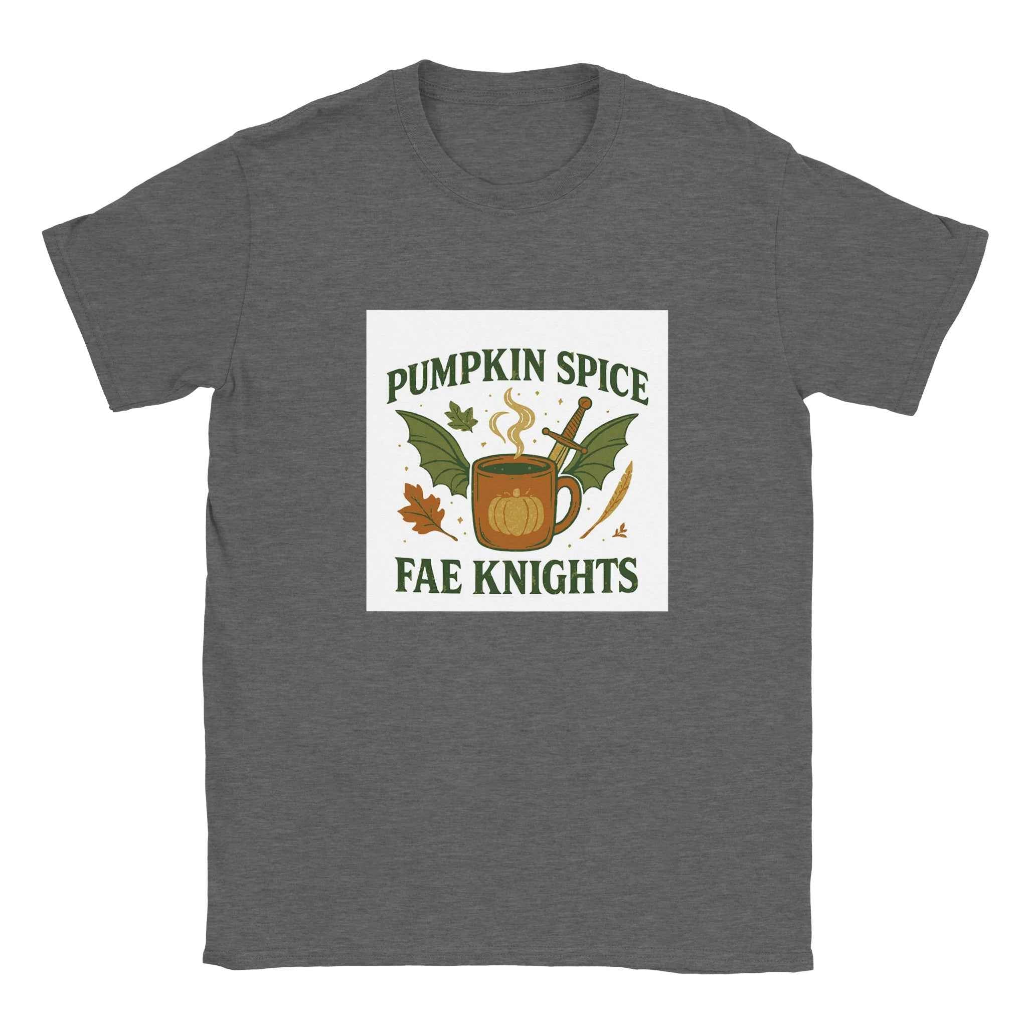 Pumpkin Spice Fae Knights T-Shirt – Fantasy Fall Bookish Tee