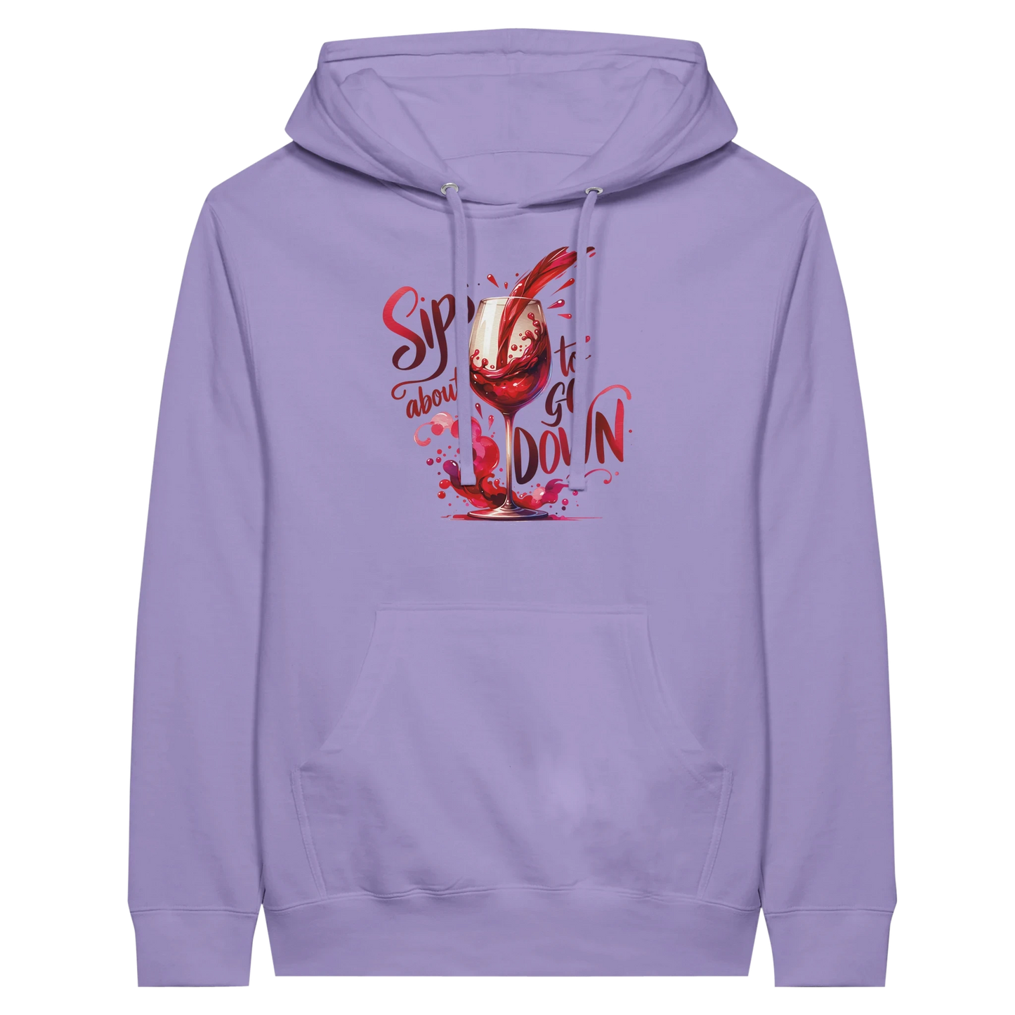 Sips About to Go Down Wine Hoodie