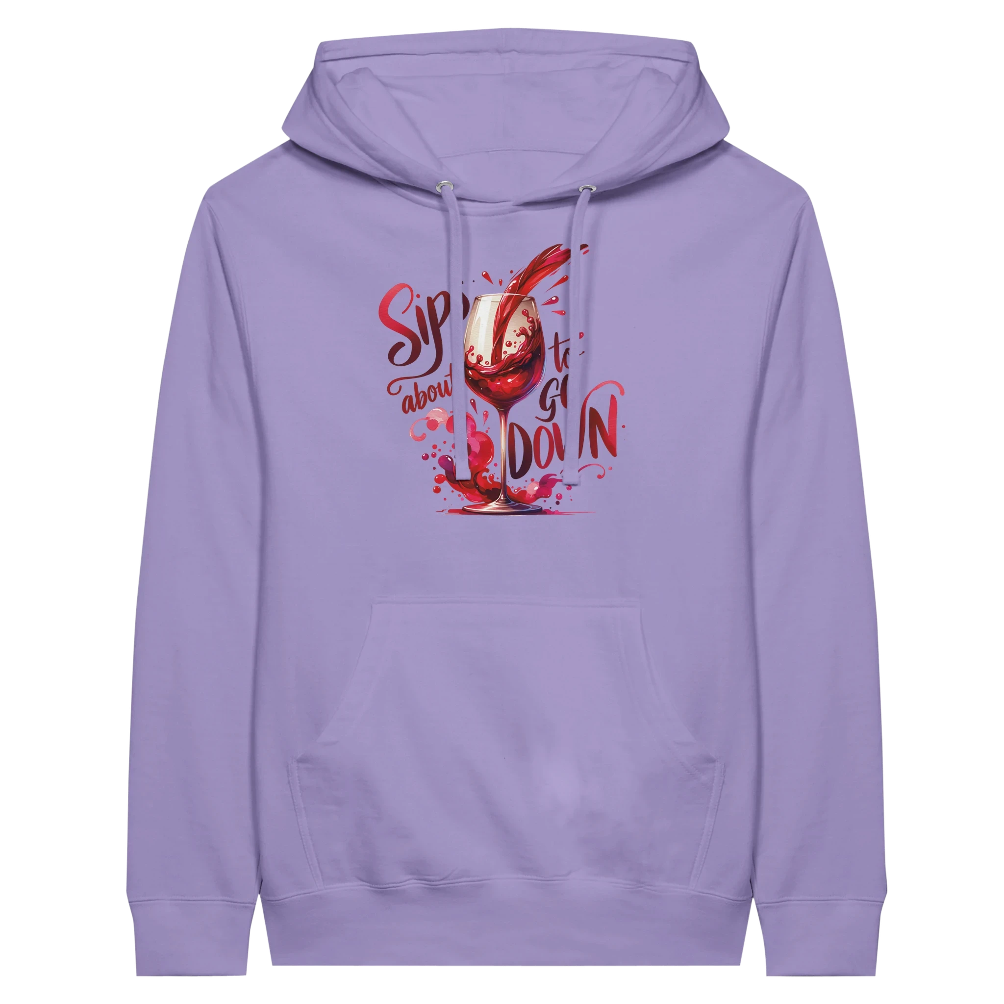 Sips About to Go Down Wine Hoodie