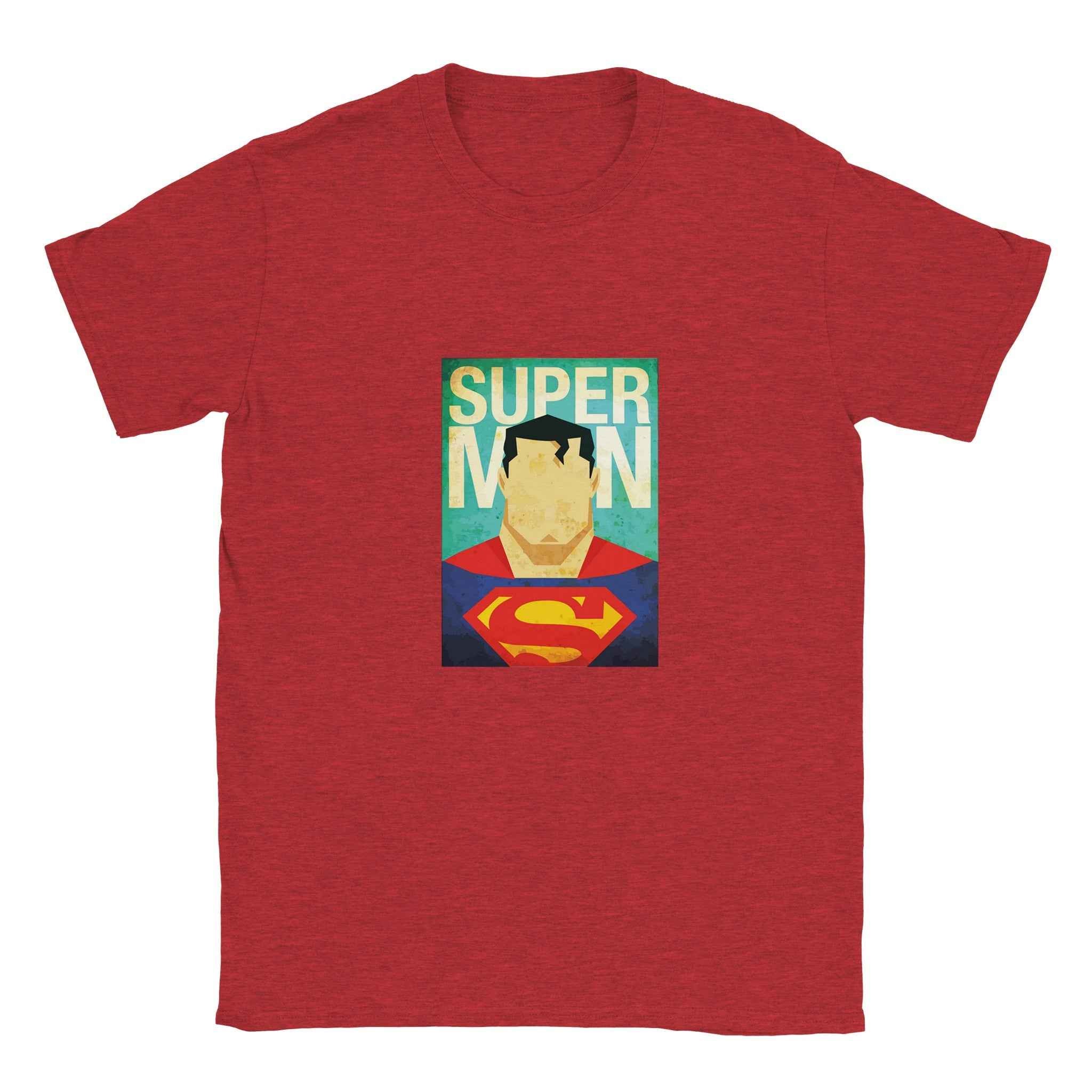Retro Superman T-Shirt – Heroic Comic-Inspired Graphic Tee in Vibrant Hues