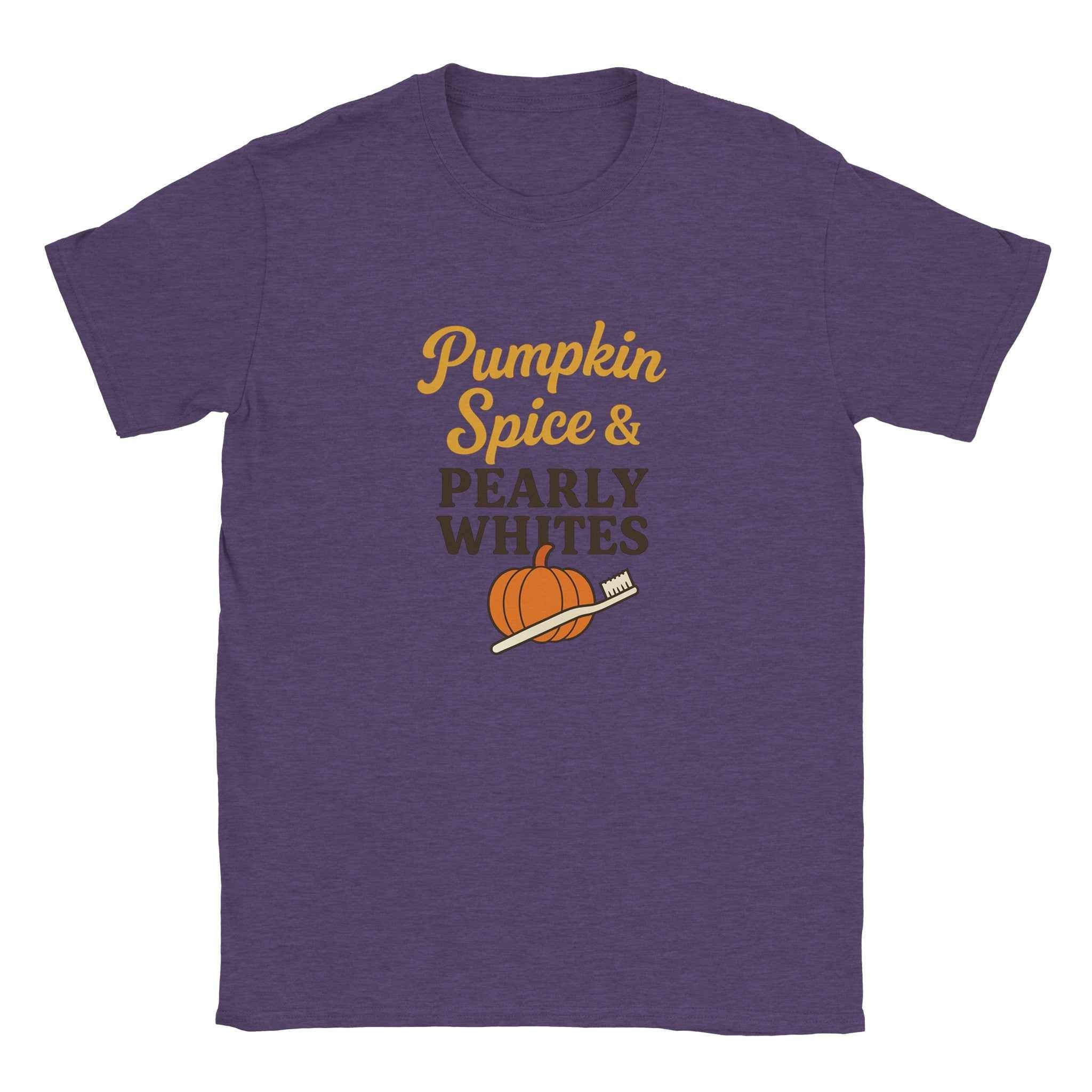Pumpkin Spice & Pearly Whites T-Shirt – Fall Dental Shirt