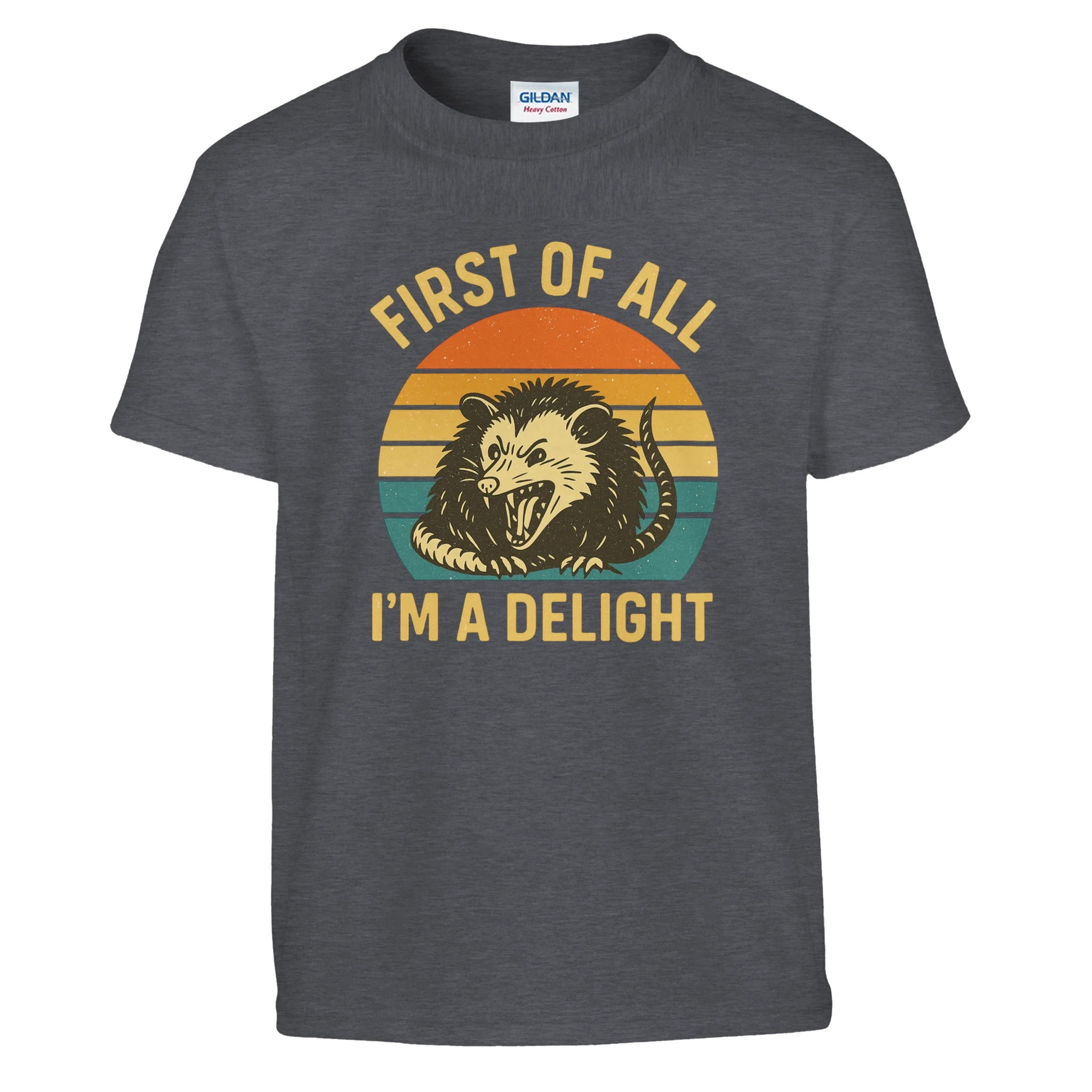 Kids First of All I’m a Delight Possum T-Shirt