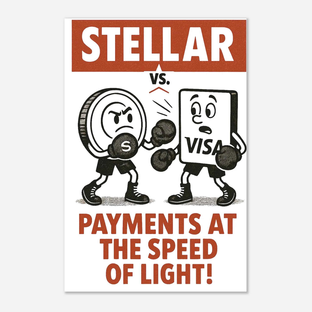 Stellar XLM Crypto Fine Art Poster
