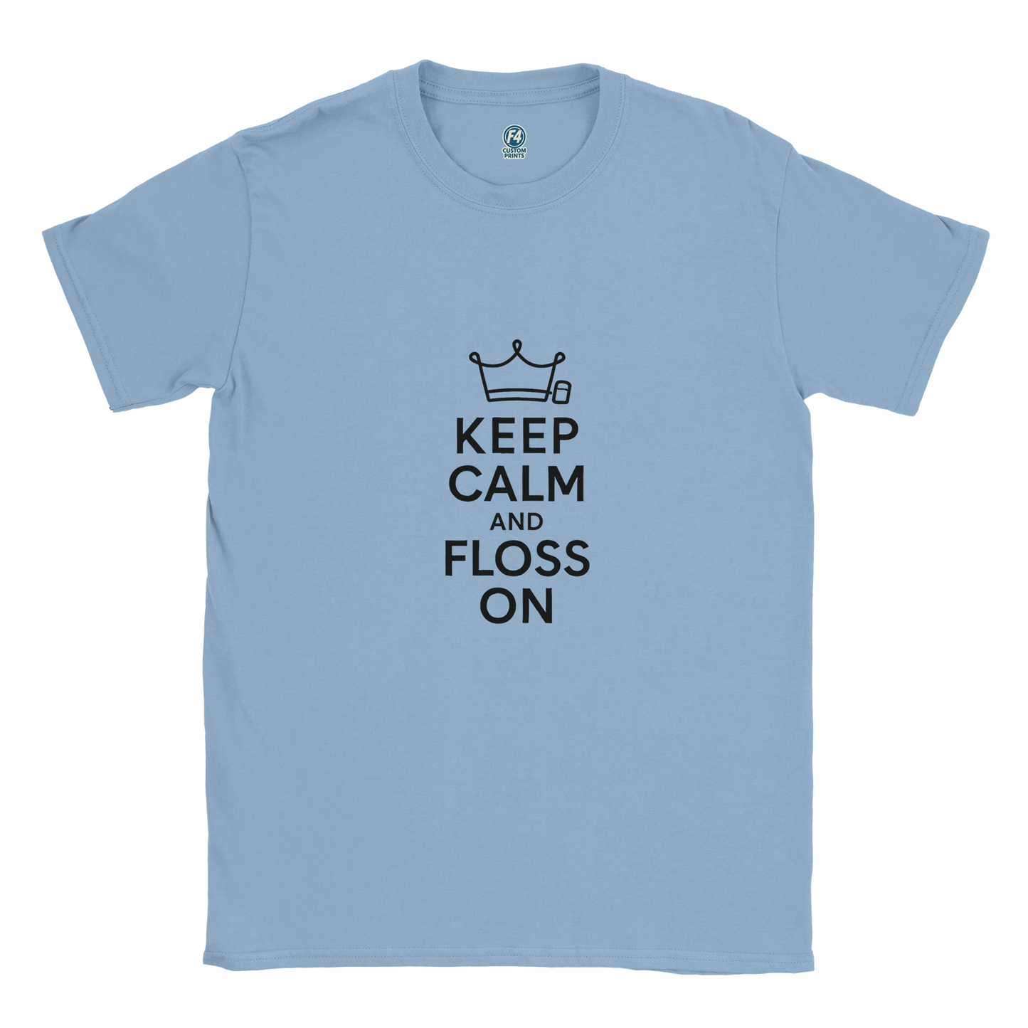 Keep Calm and Floss On T-Shirt – Funny Dental Unisex Tee - F4 Custom Prints