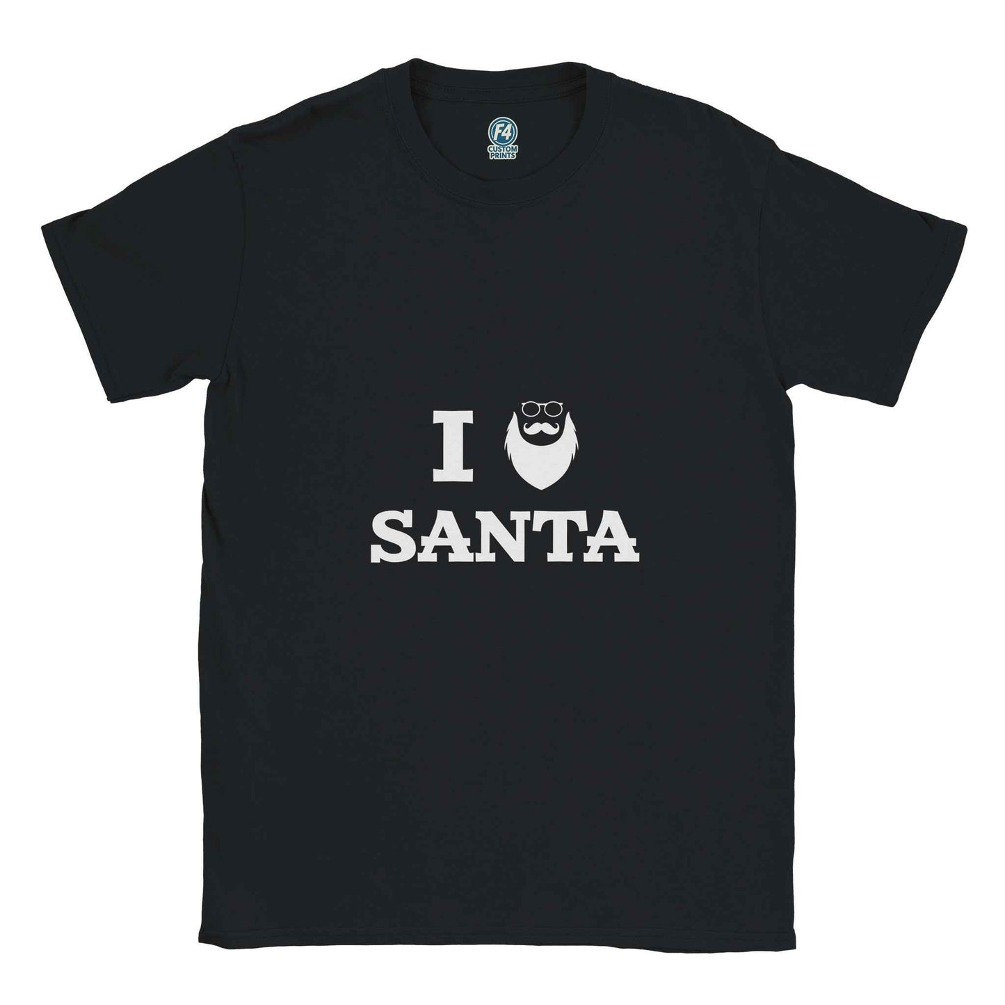 I Love Santa Christmas Shirt – Festive Holiday Graphic Tee for Adults & Kids