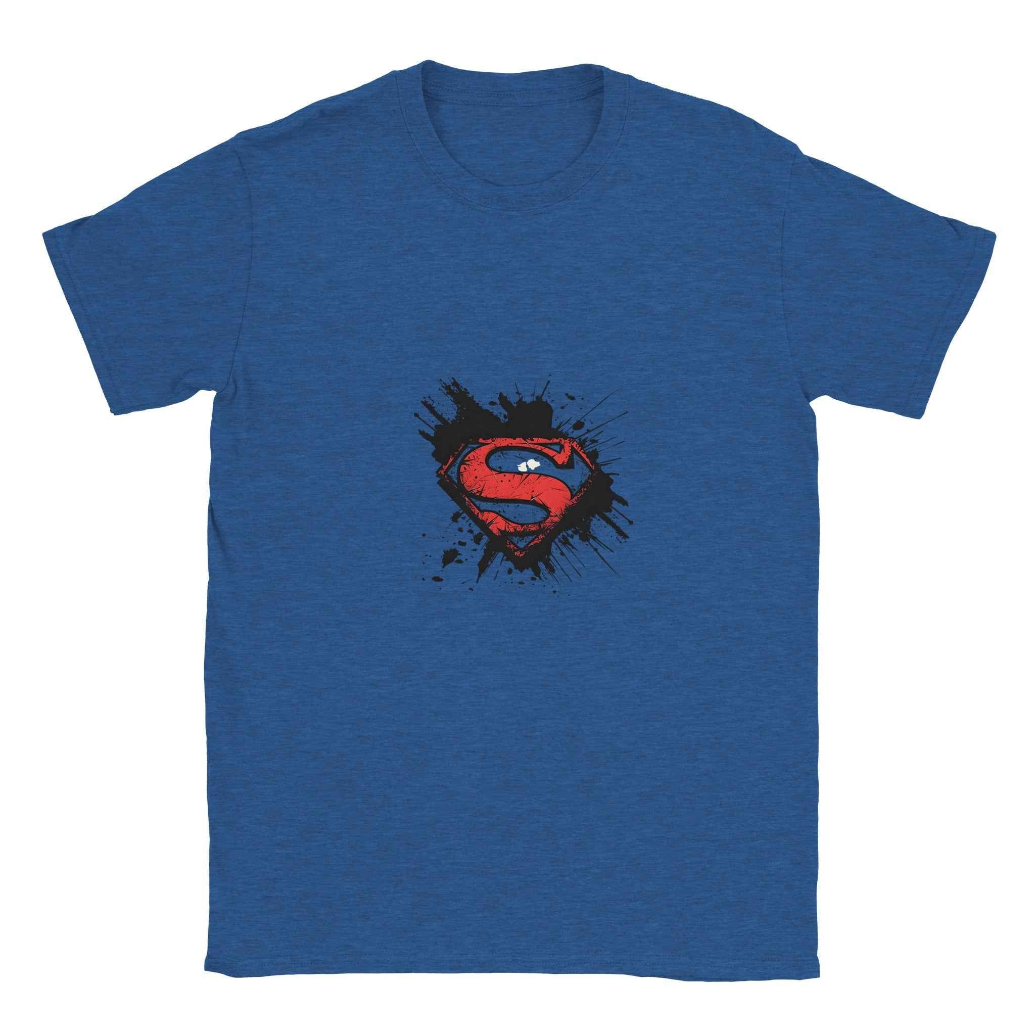 Superman Distressed Logo T-Shirt – Heroic Comic-Inspired Graphic Tee in Multiple Colors