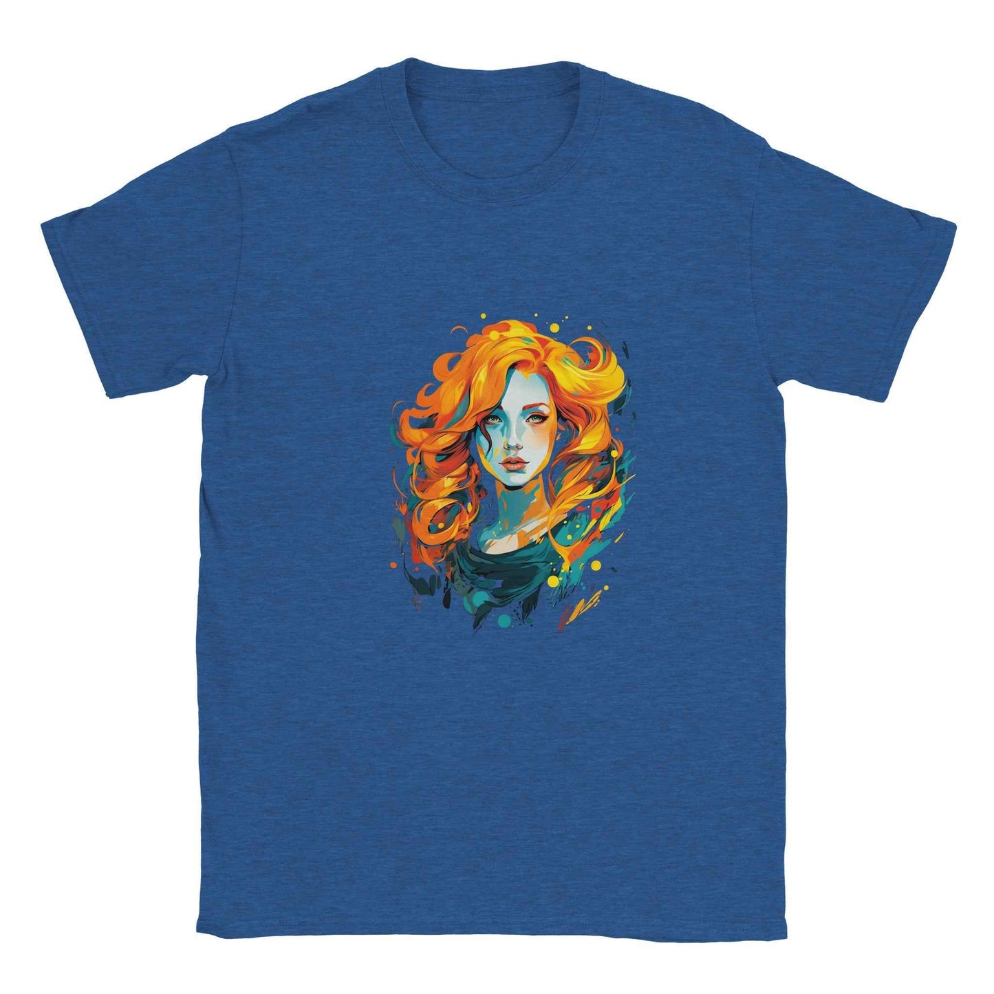 Abstract Fire Woman Graphic Tee – Premium Comfort & Bold Style for Everyday Wear