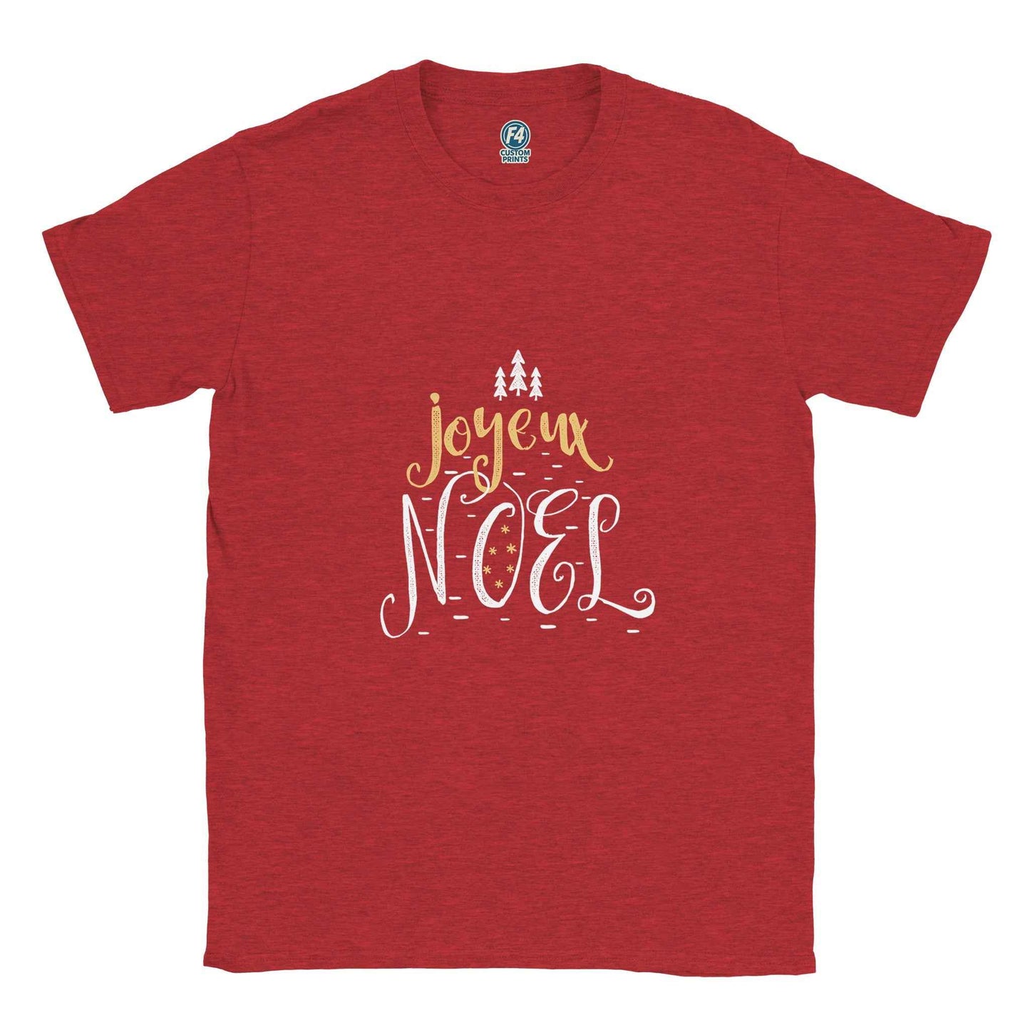 Joyeux Noël Script Tee – Festive French Holiday Graphic T-Shirt in Multiple Colors