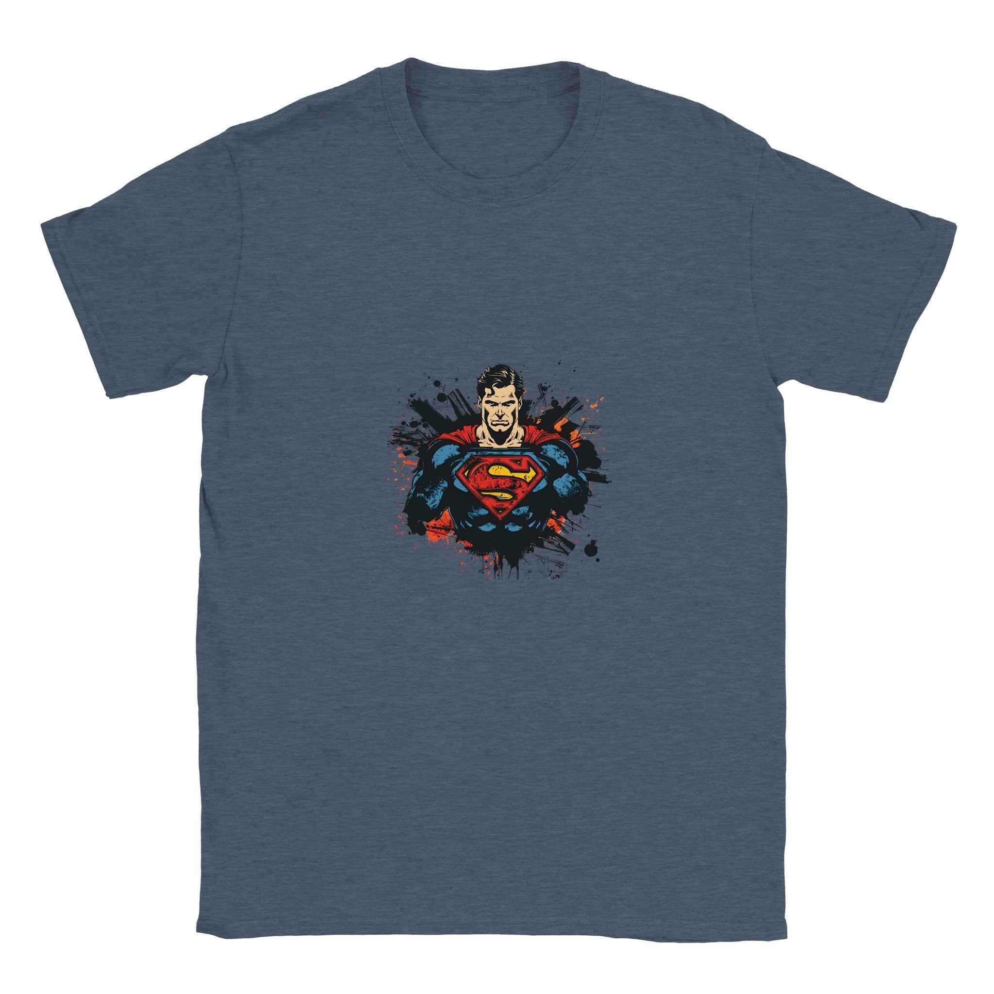 Abstract Superman Crest T-Shirt – Heroic Comic-Inspired Graphic Tee for Men & Women