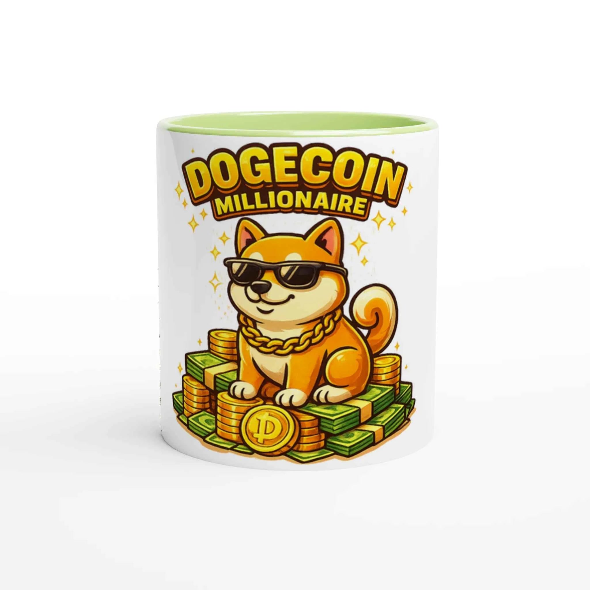Dogecoin Millionaire 11oz Coffee Mug with Color Inside