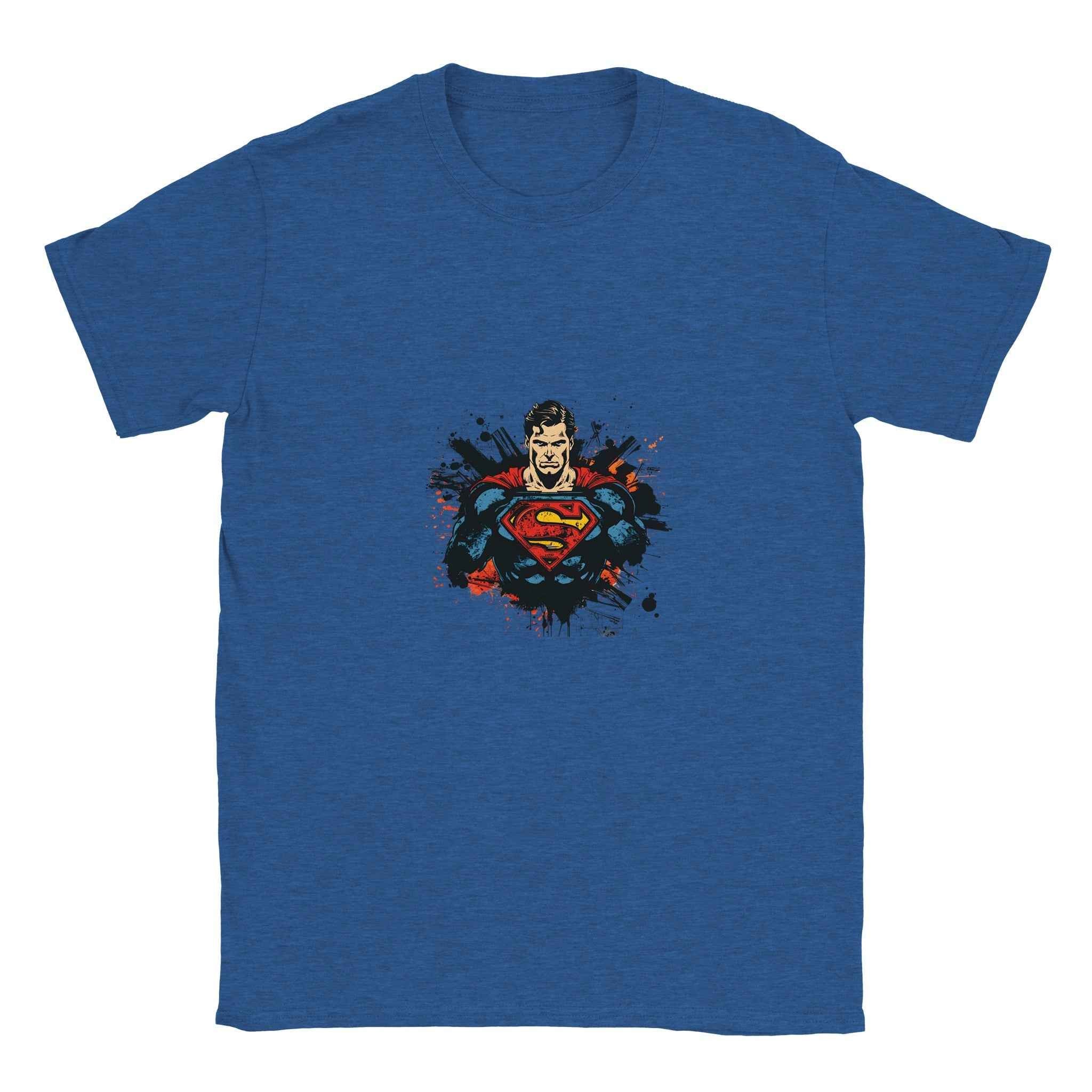 Abstract Superman Crest T-Shirt – Heroic Comic-Inspired Graphic Tee for Men & Women