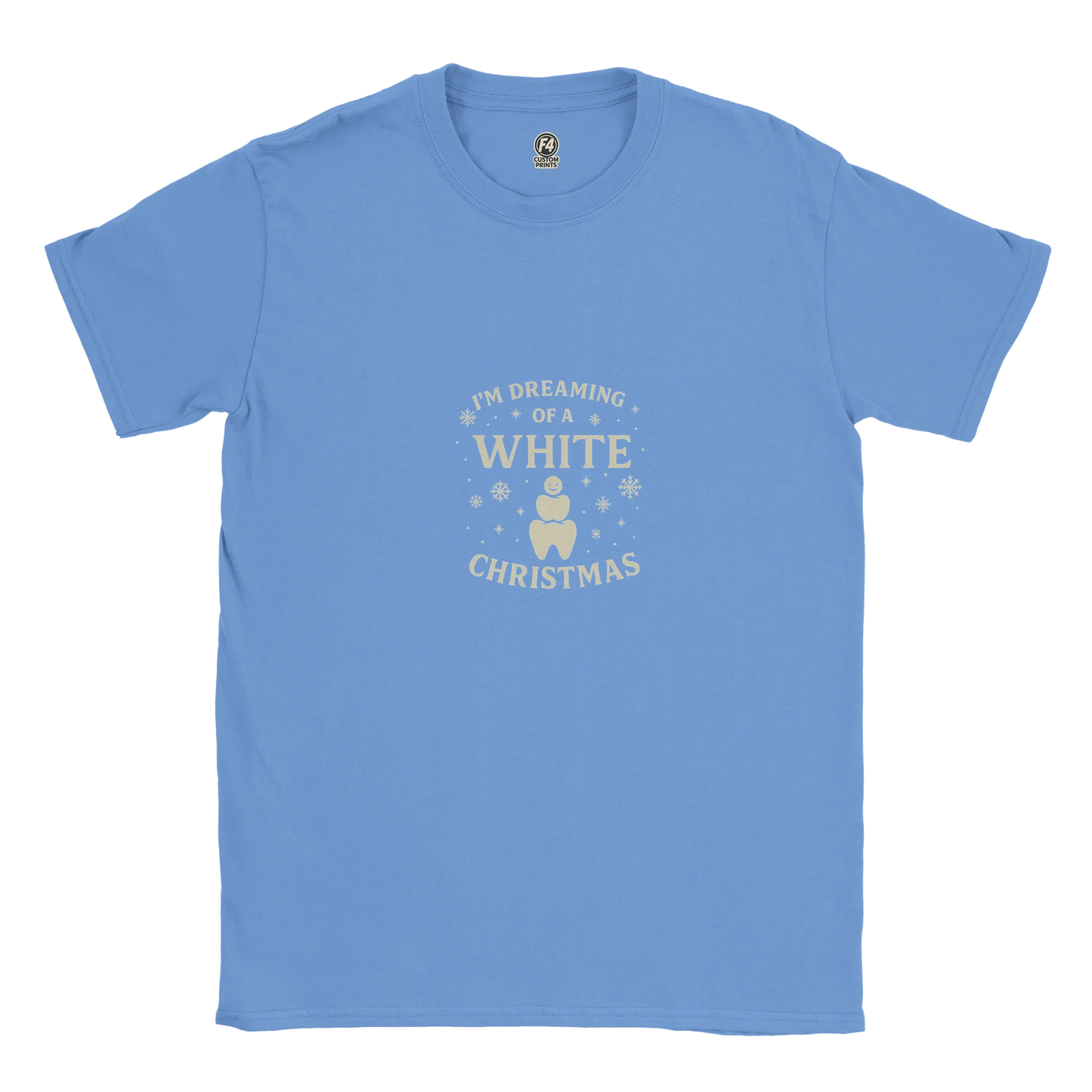 Dreaming of a White Christmas Tee – Dental Christmas Shirt - F4 Custom Prints