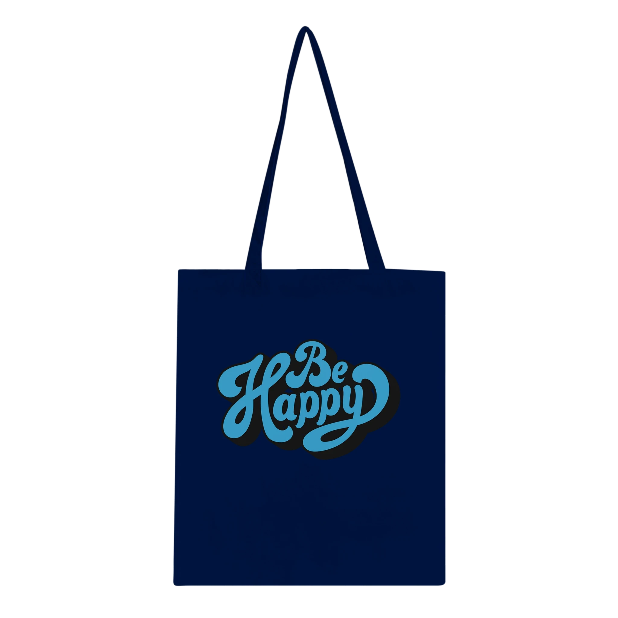 Be Happy Script Tote Bag