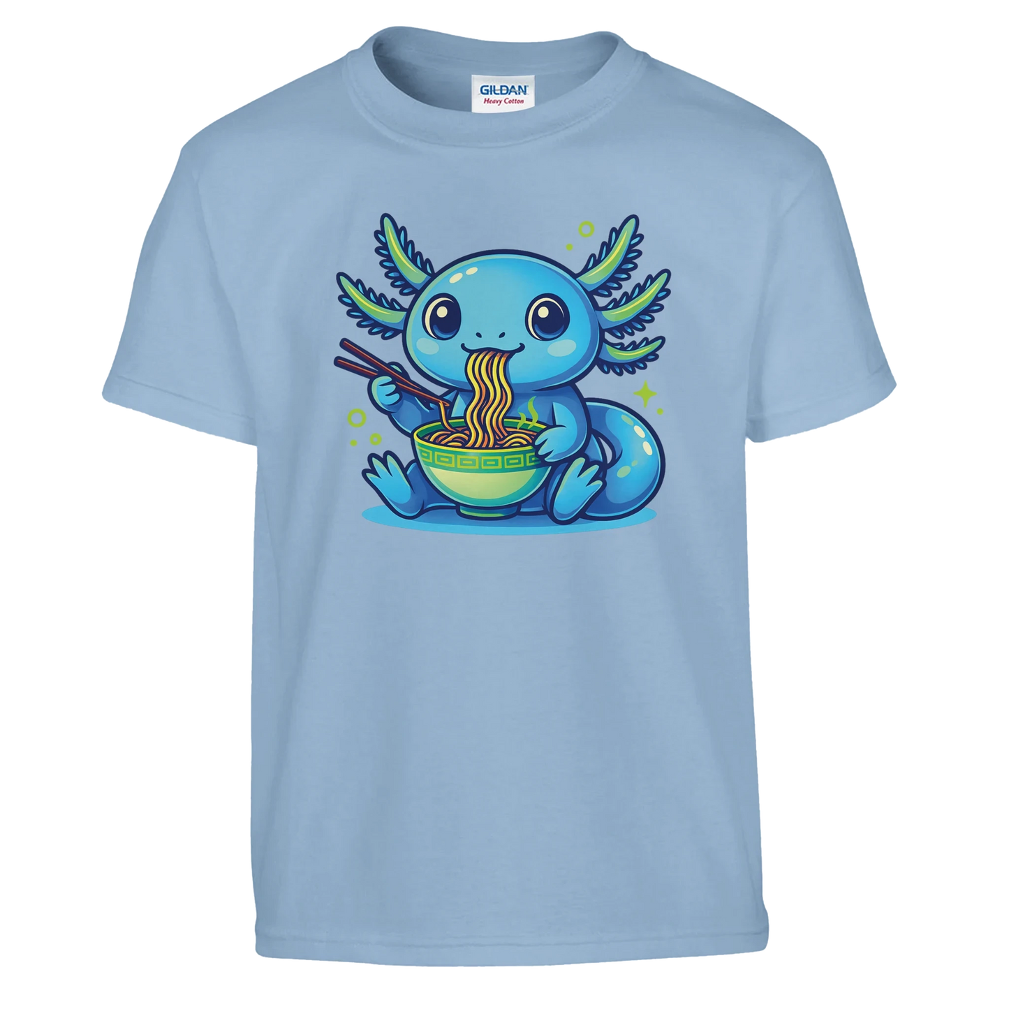 Kids Kawaii Axolotl Ramen T-Shirt