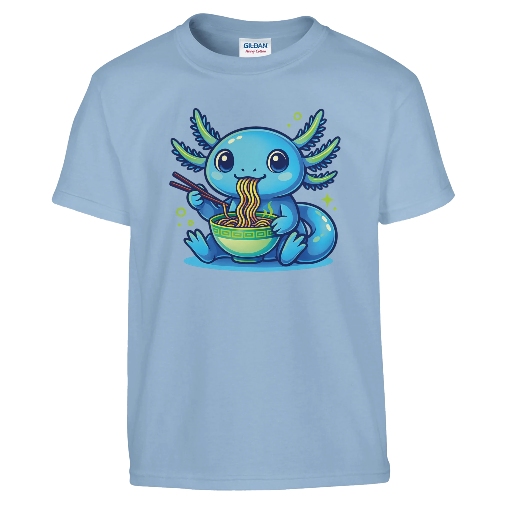 Kids Kawaii Axolotl Ramen T-Shirt