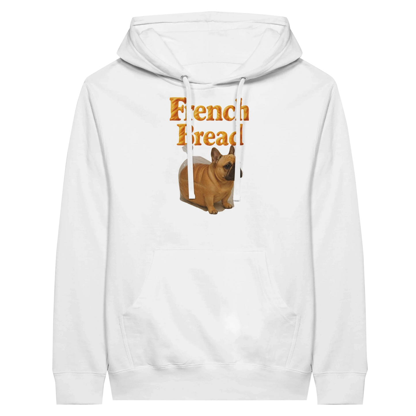 Funny French Bread Bulldog Hoodie