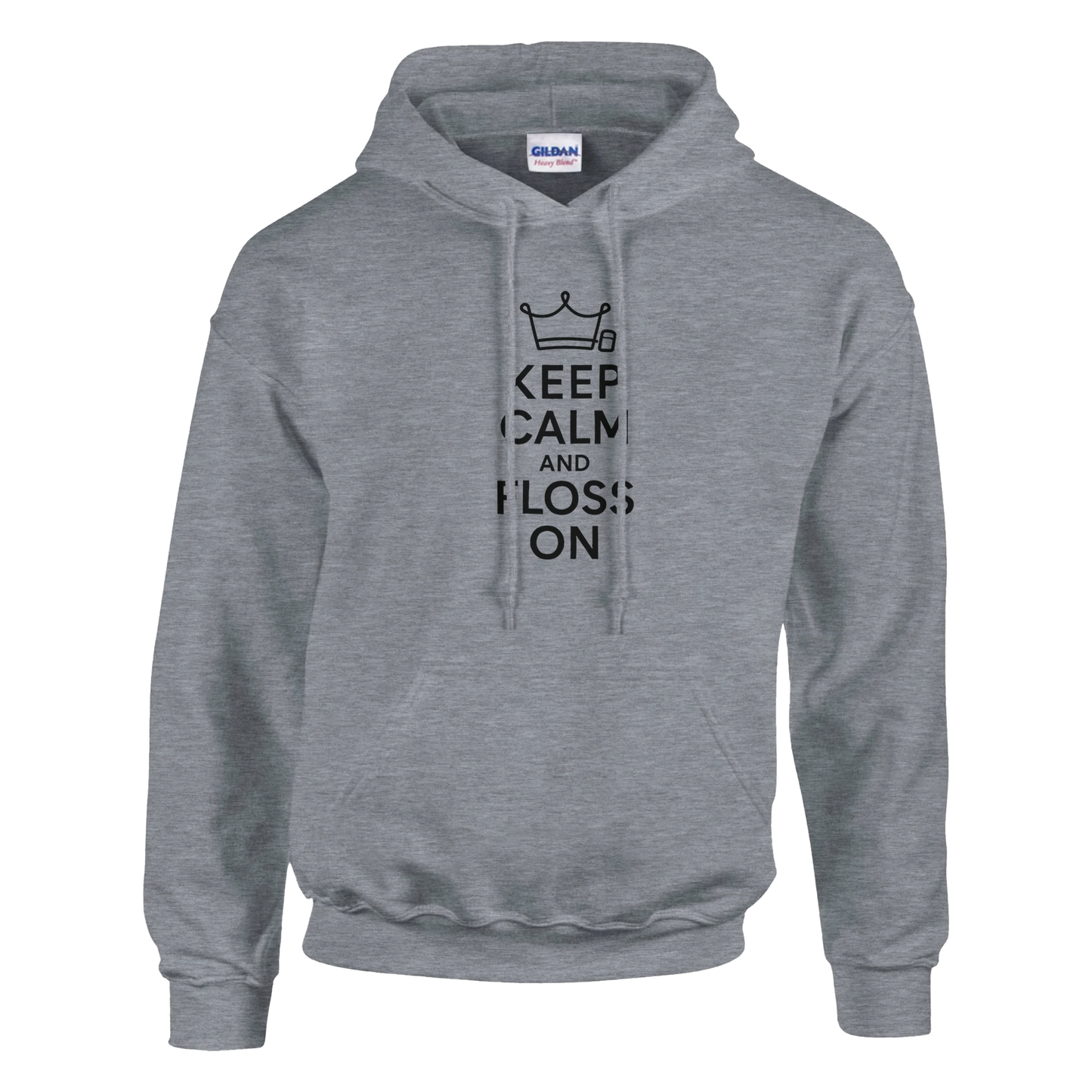 Keep Calm and Floss On Hoodie – Funny Dental Hygienist Unisex Sweatshirt - F4 Custom Prints