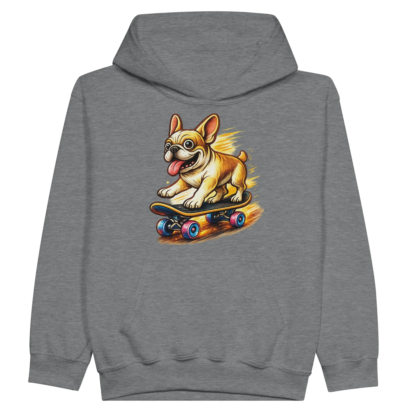 Kids Skater Frenchie Hoodie