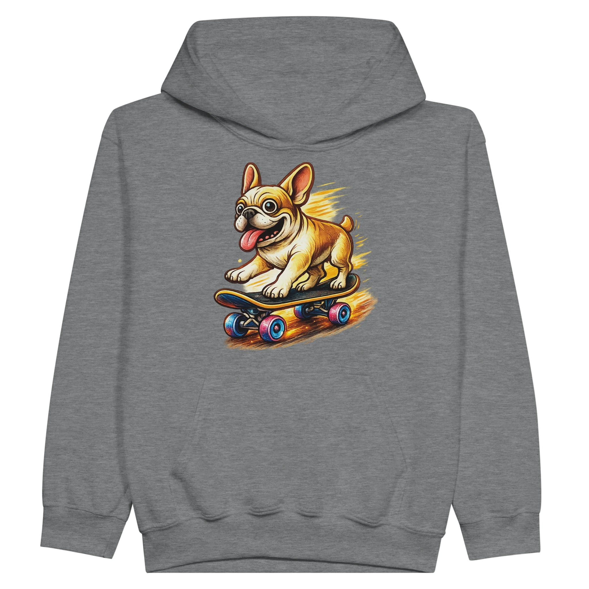 Kids Skater Frenchie Hoodie