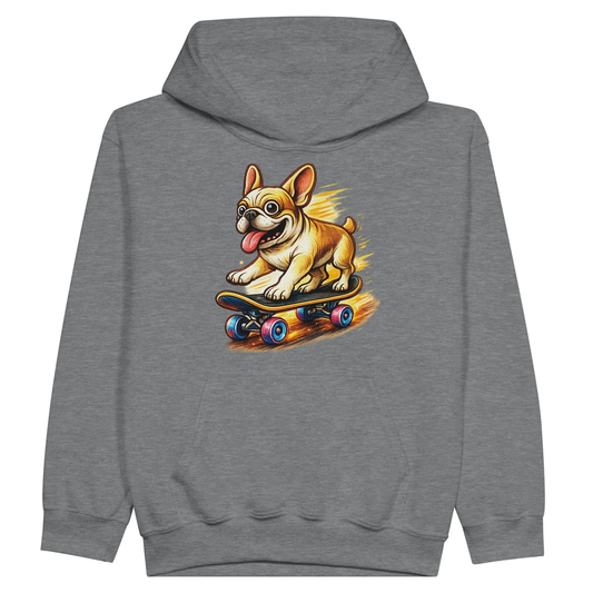 Kids Skater Frenchie Hoodie