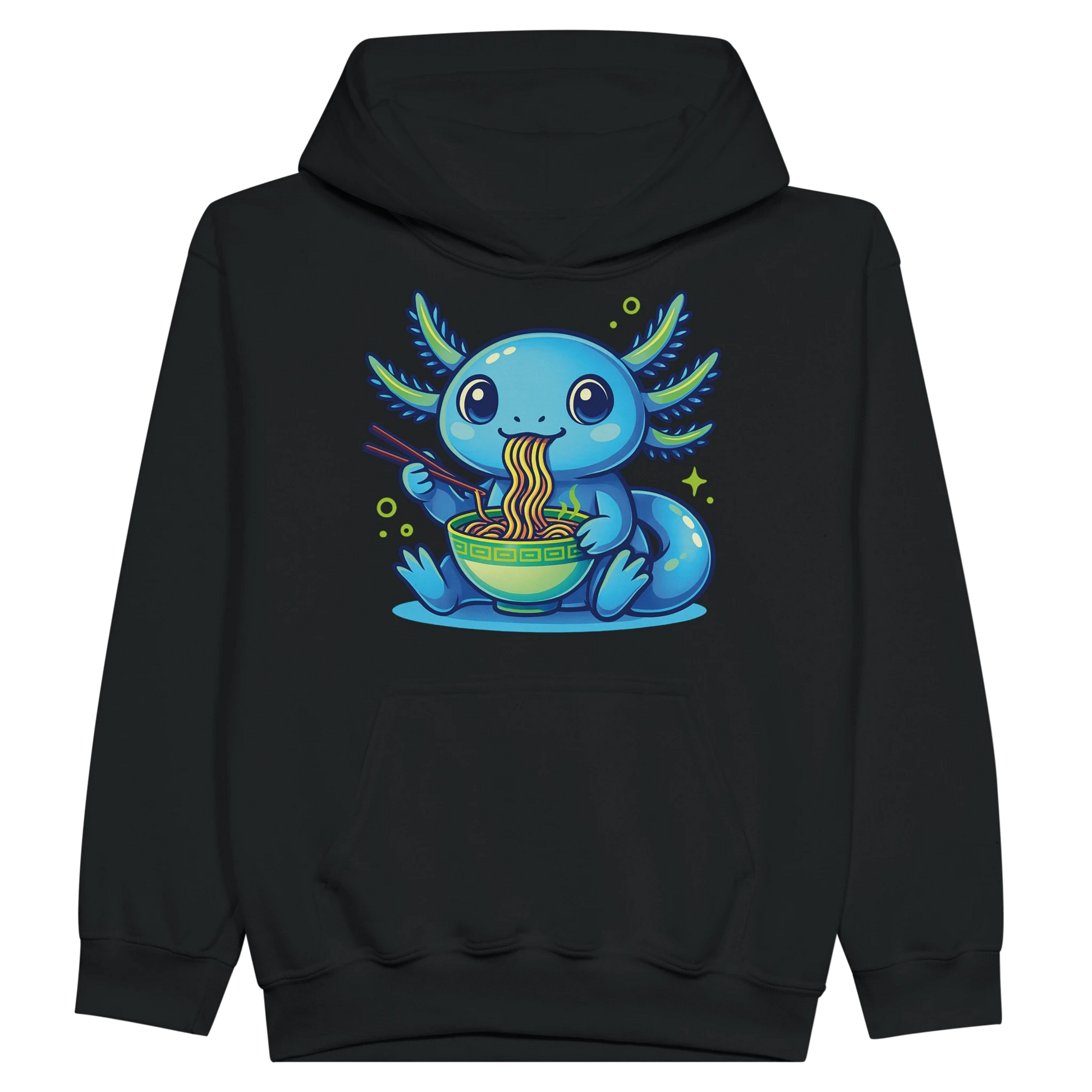 Kids Kawaii Axolotl Ramen Hoodie