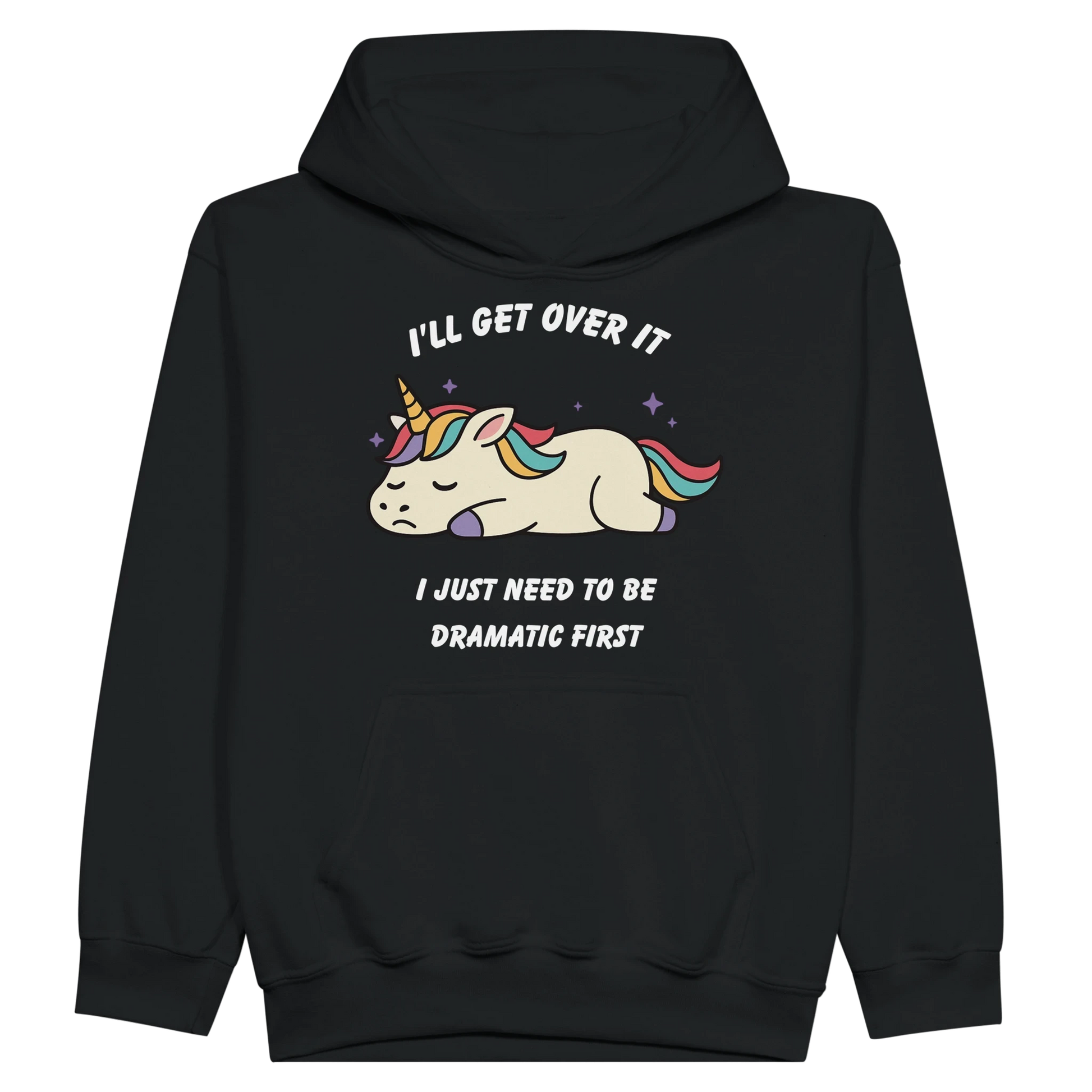 Kids Dramatic Unicorn Hoodie