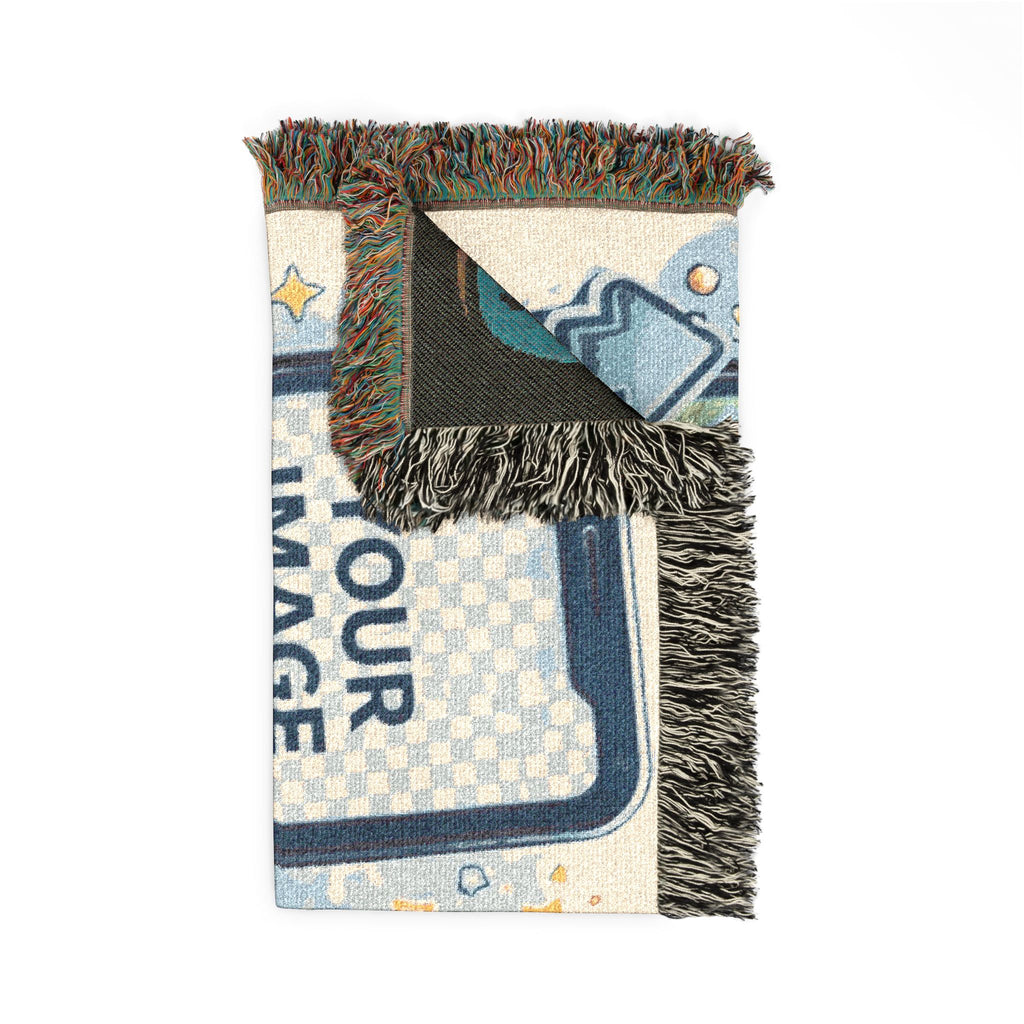Custom Photo Woven Blanket – Personalized Logo & Image Throw