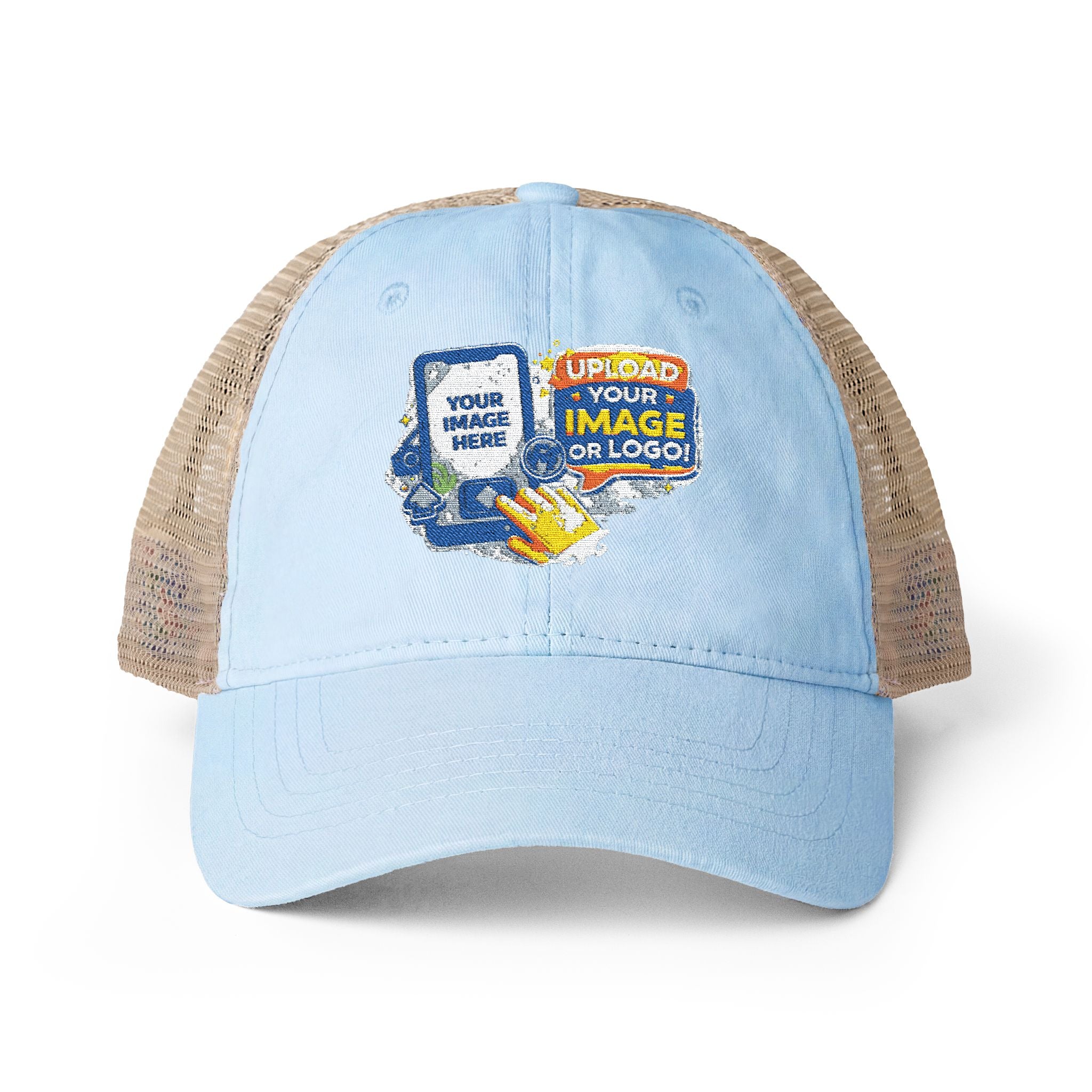 Custom Logo Embroidered Womens Mesh Hat | Ponytail Fit