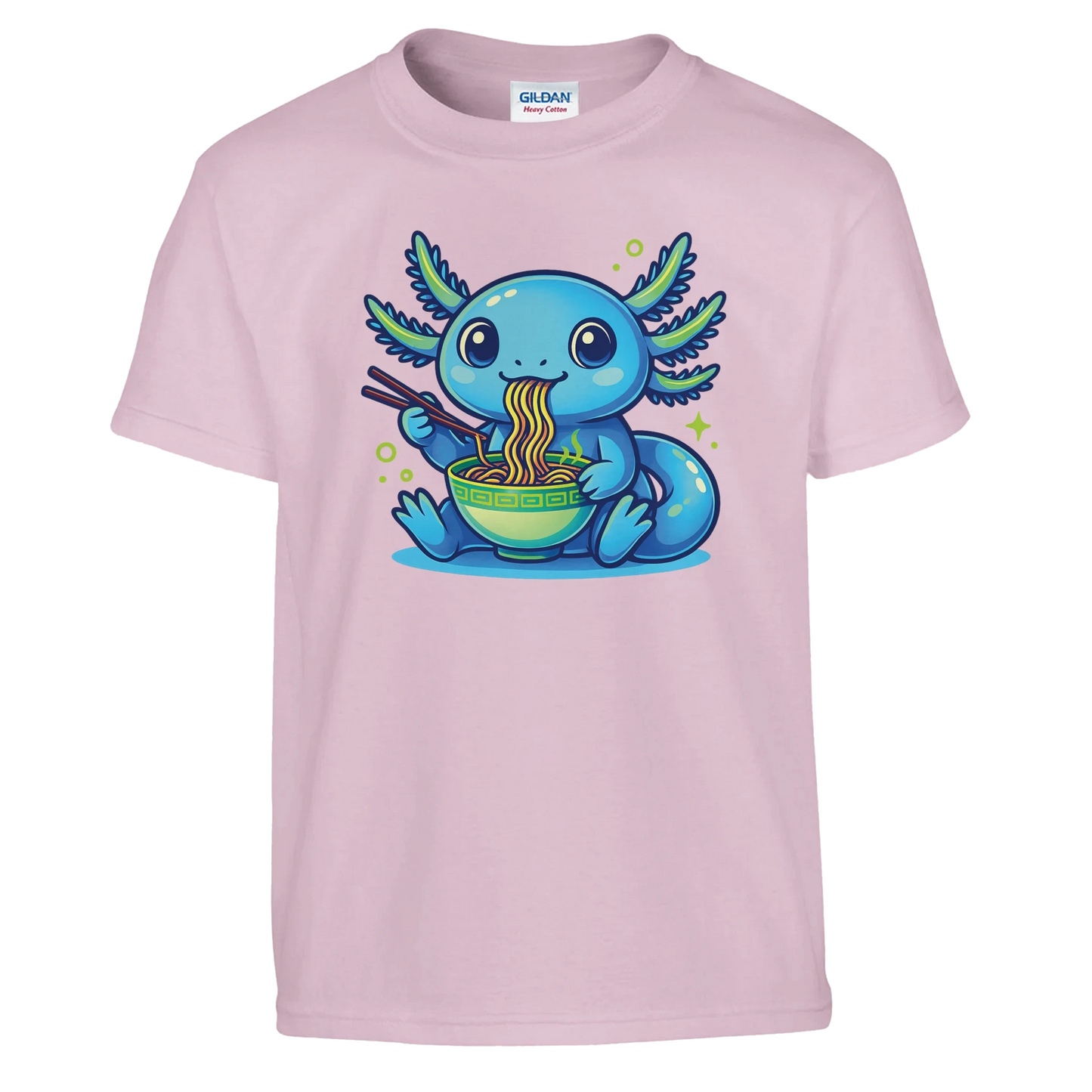 Kids Kawaii Axolotl Ramen T-Shirt