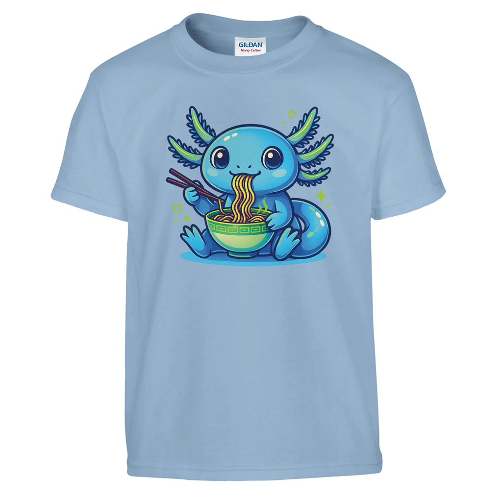 Kids Kawaii Axolotl Ramen T-Shirt