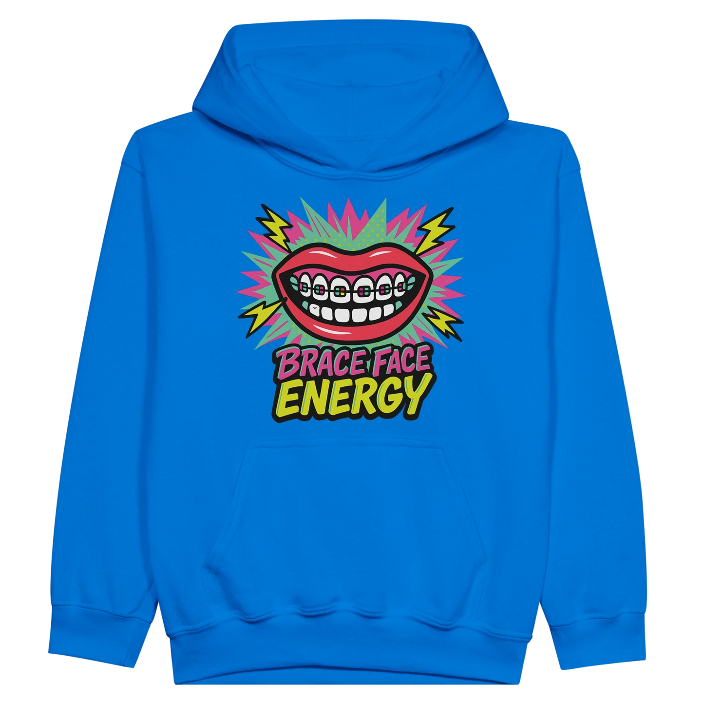 Kids Brace Face Energy Hoodie