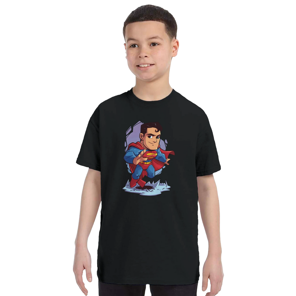 Kids Chibi Superman Inspired T-Shirt