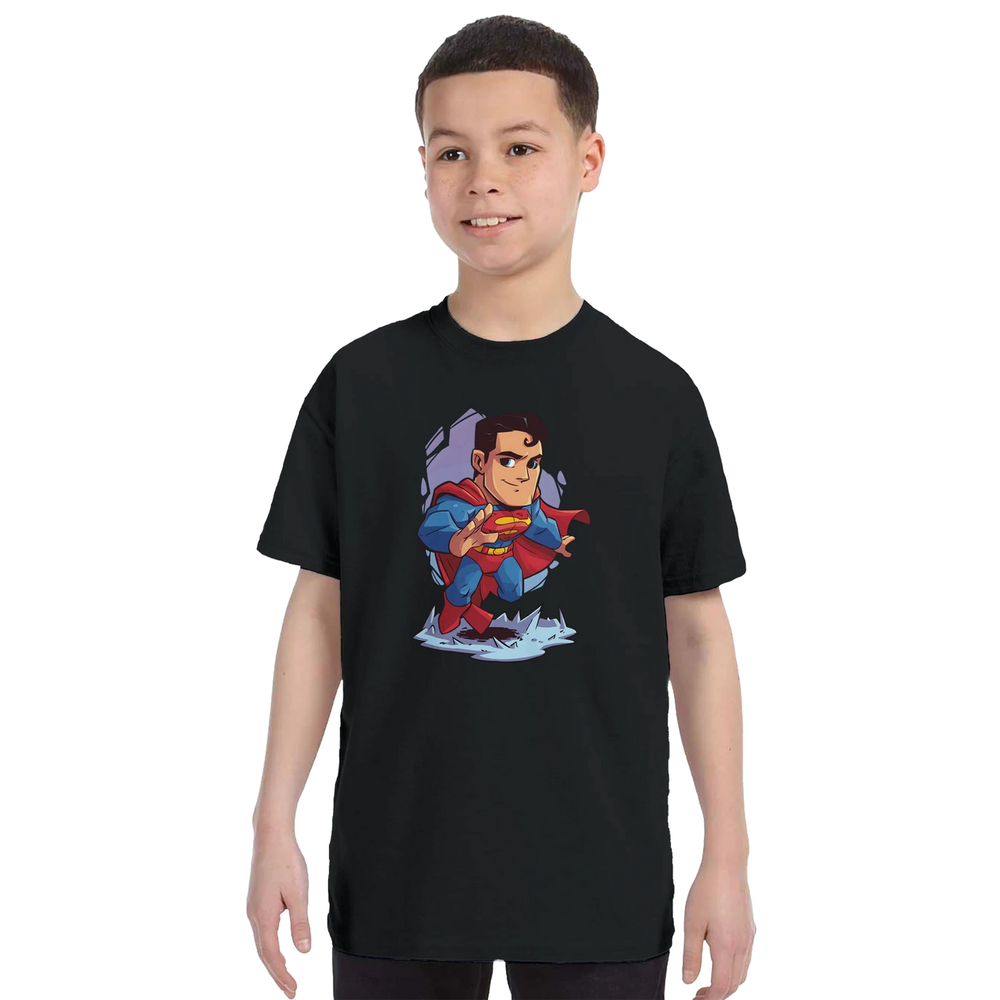Kids Chibi Superman Inspired T-Shirt