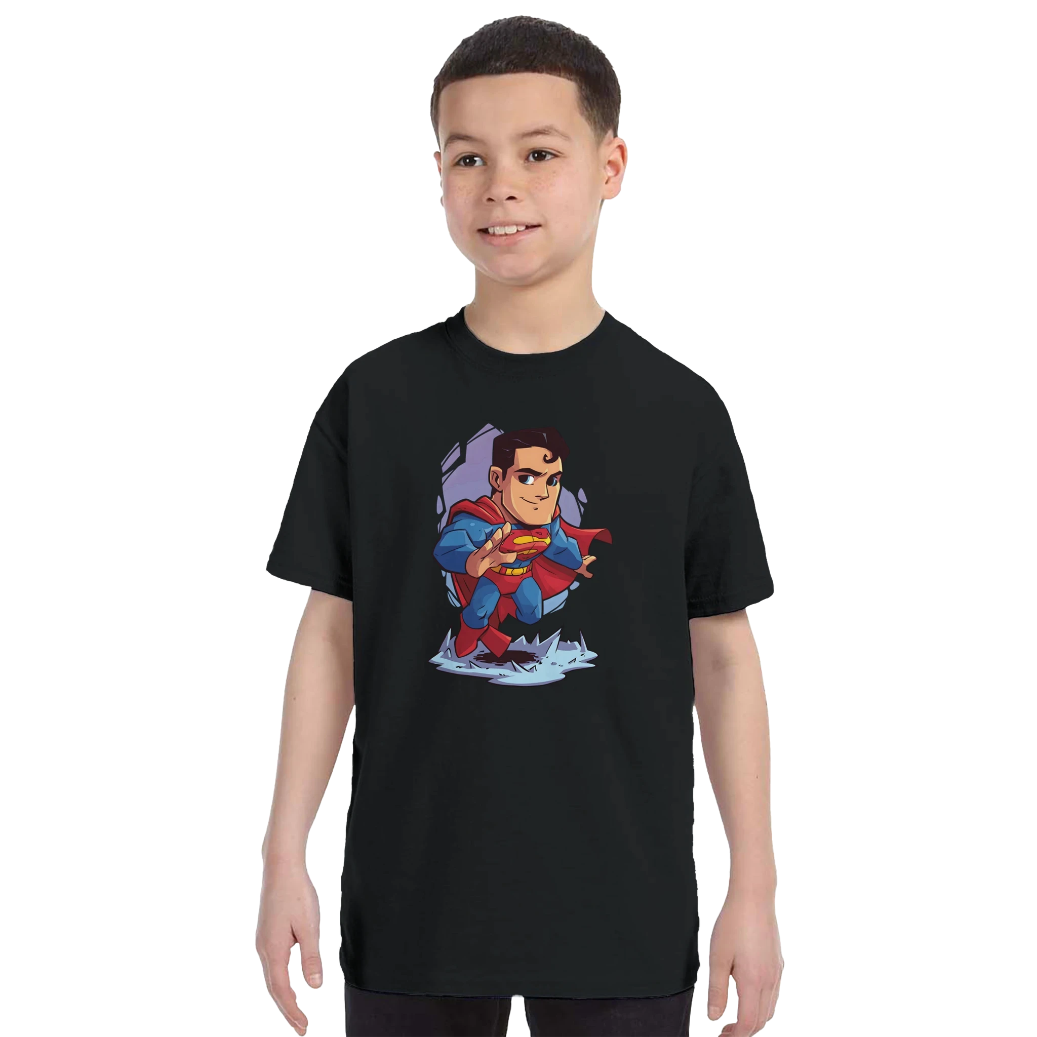 Kids Chibi Superman Inspired T-Shirt