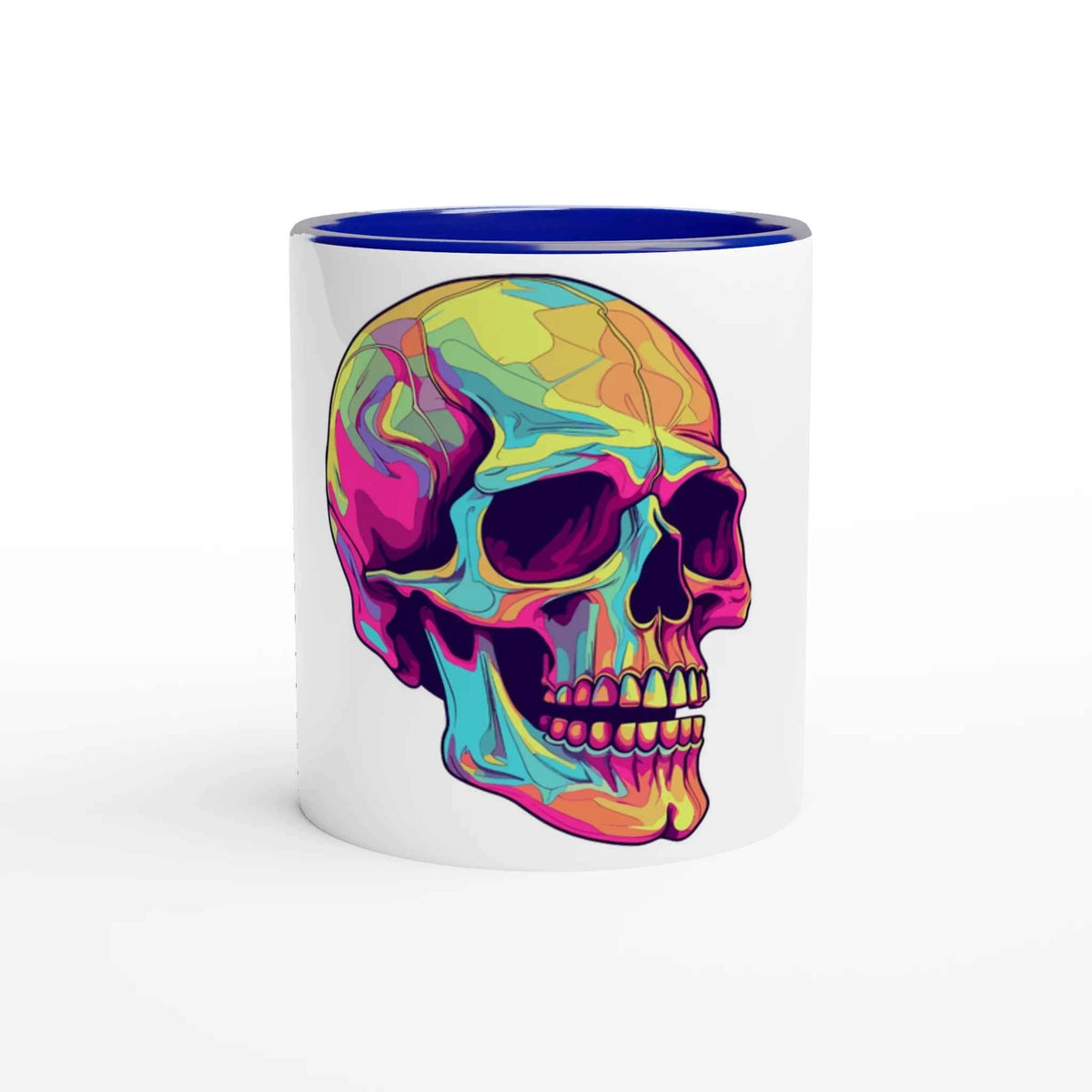 Neon Skull 11oz Coffee Mug with Color Inside