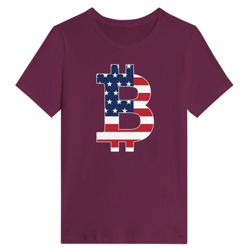 American Flag Bitcoin Women's Shirt