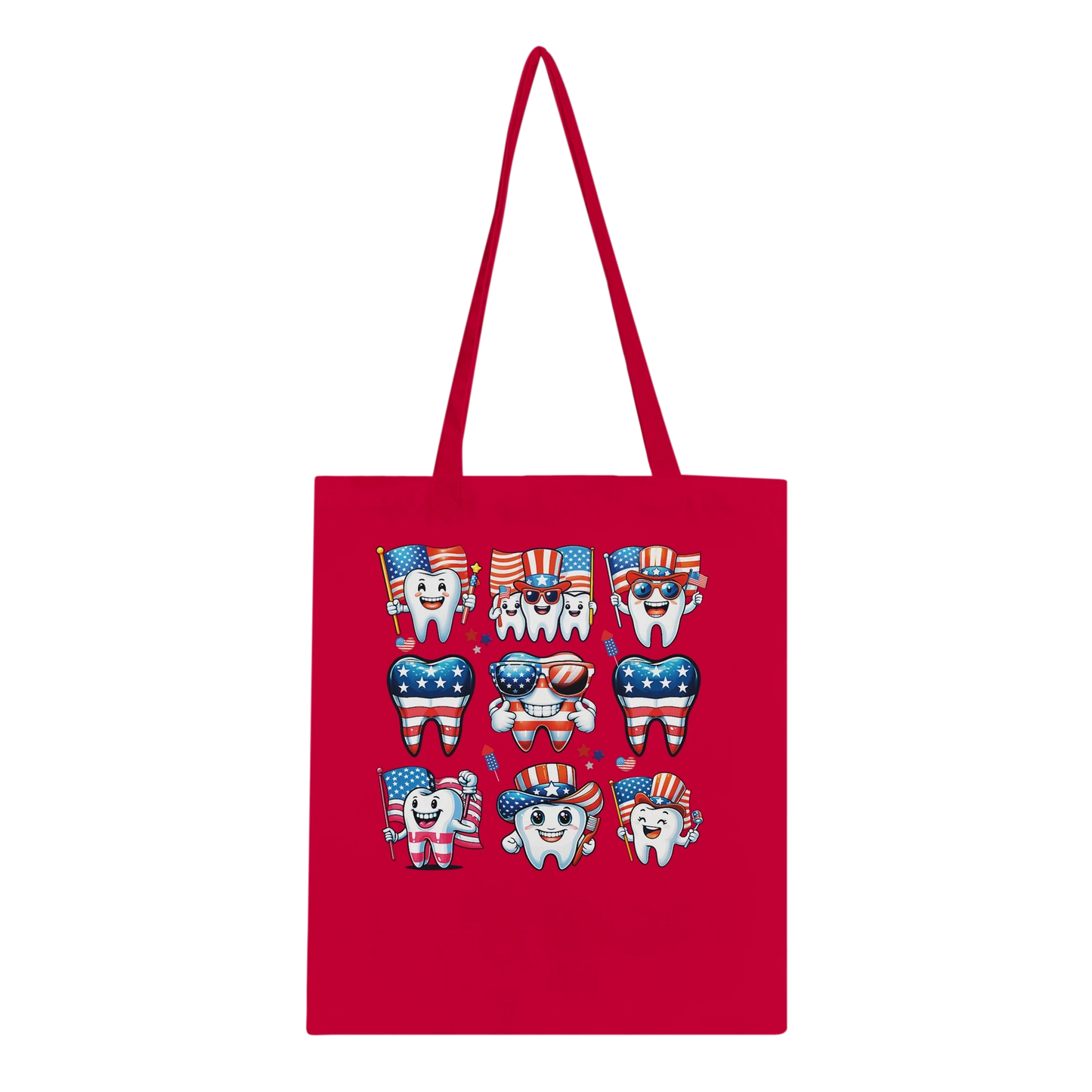 Personalized Dental 4th of July Tote Bag